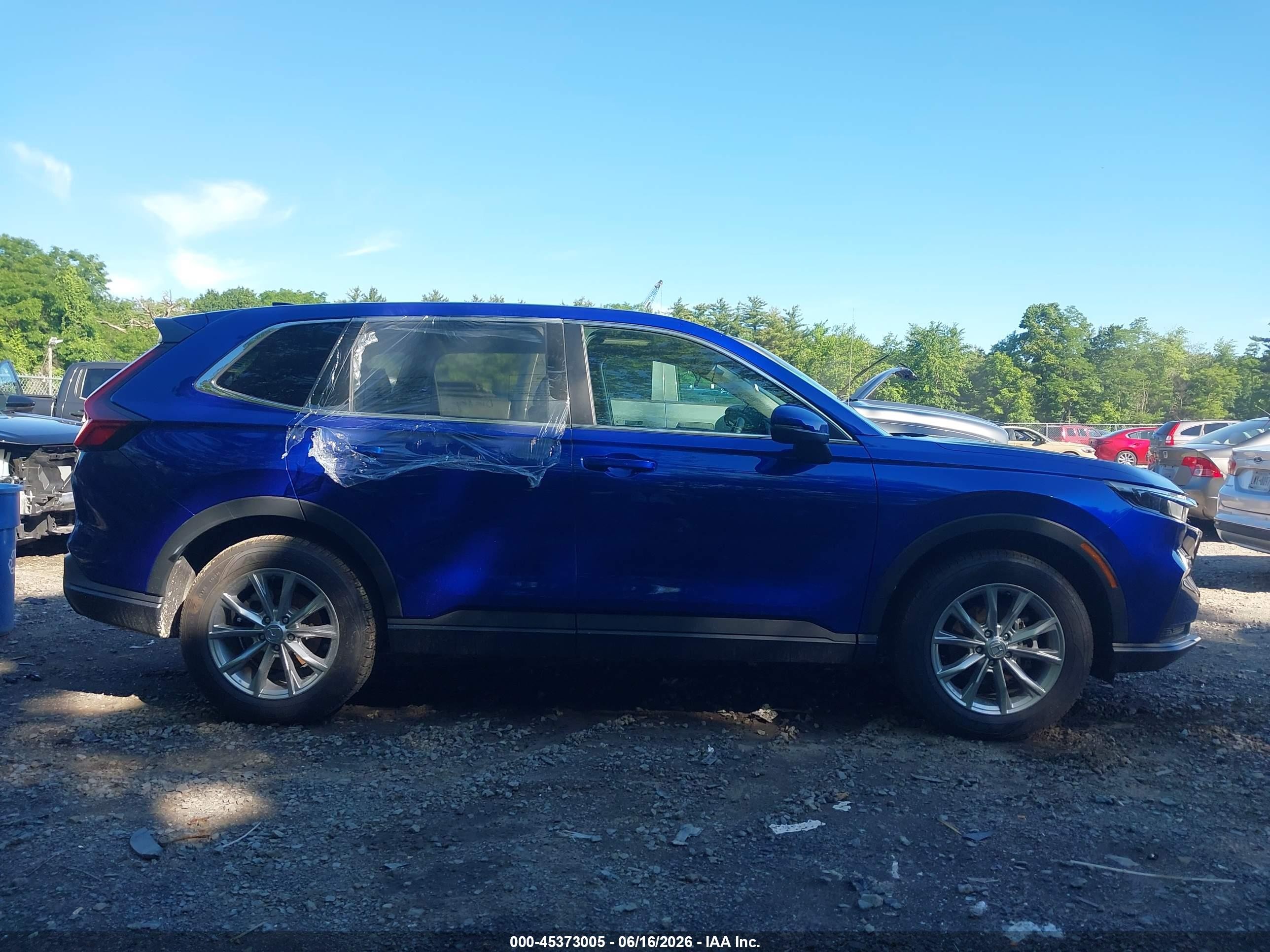 2023 Honda Cr-v Ex-l Awd Blue vin: 7FARS4H78PE019938
