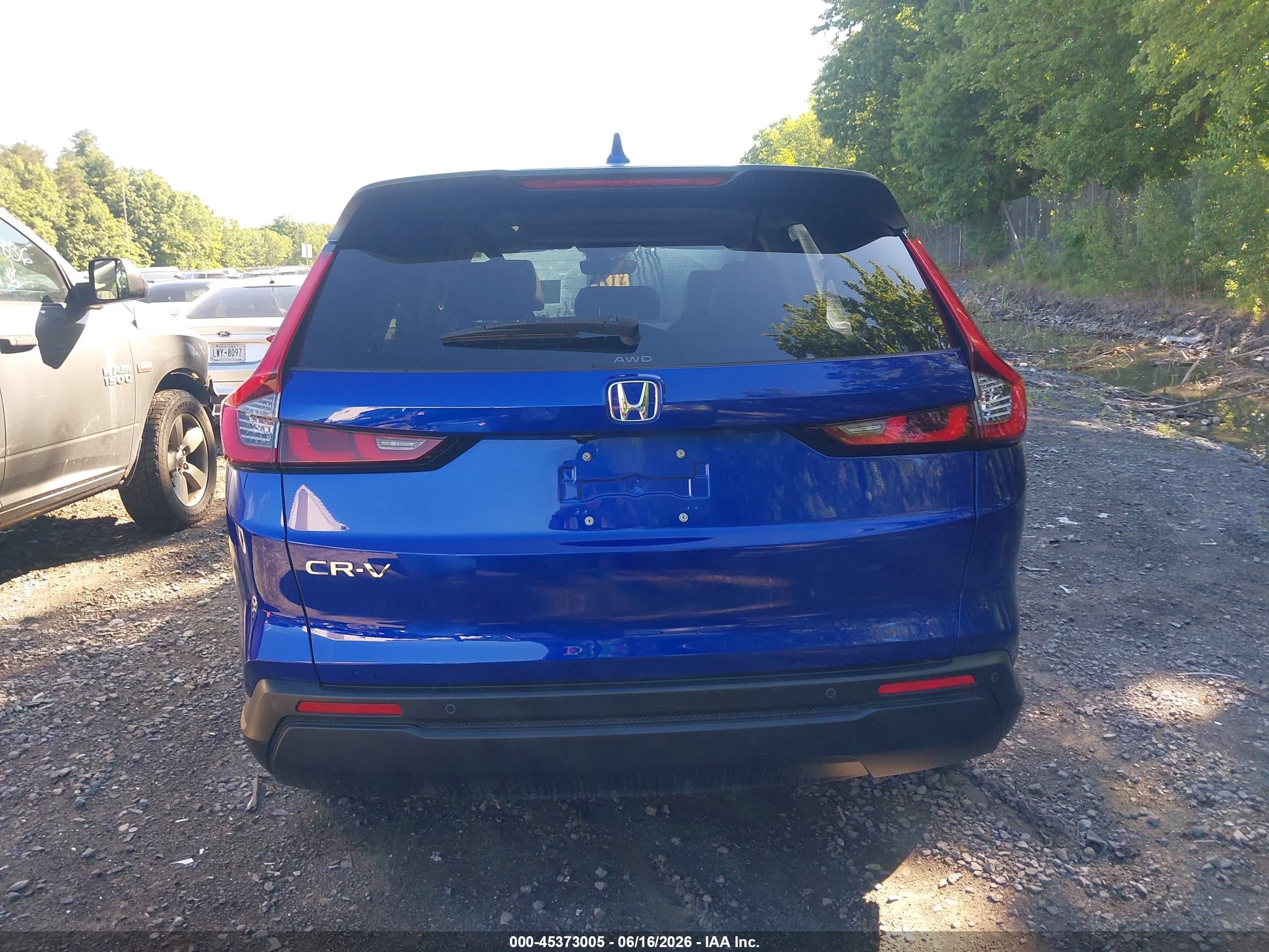 2023 Honda Cr-v Ex-l Awd Blue vin: 7FARS4H78PE019938