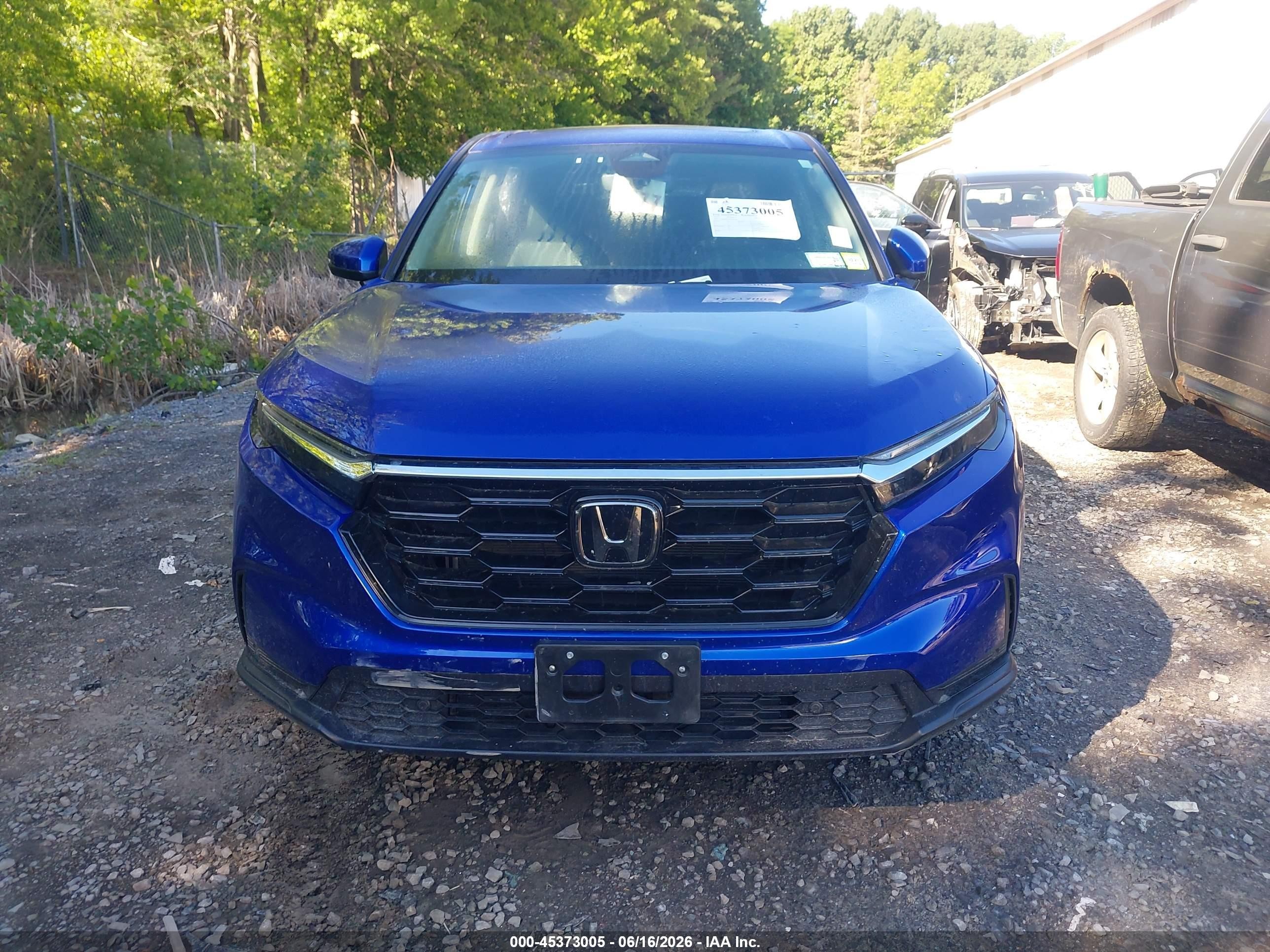 2023 Honda Cr-v Ex-l Awd Blue vin: 7FARS4H78PE019938