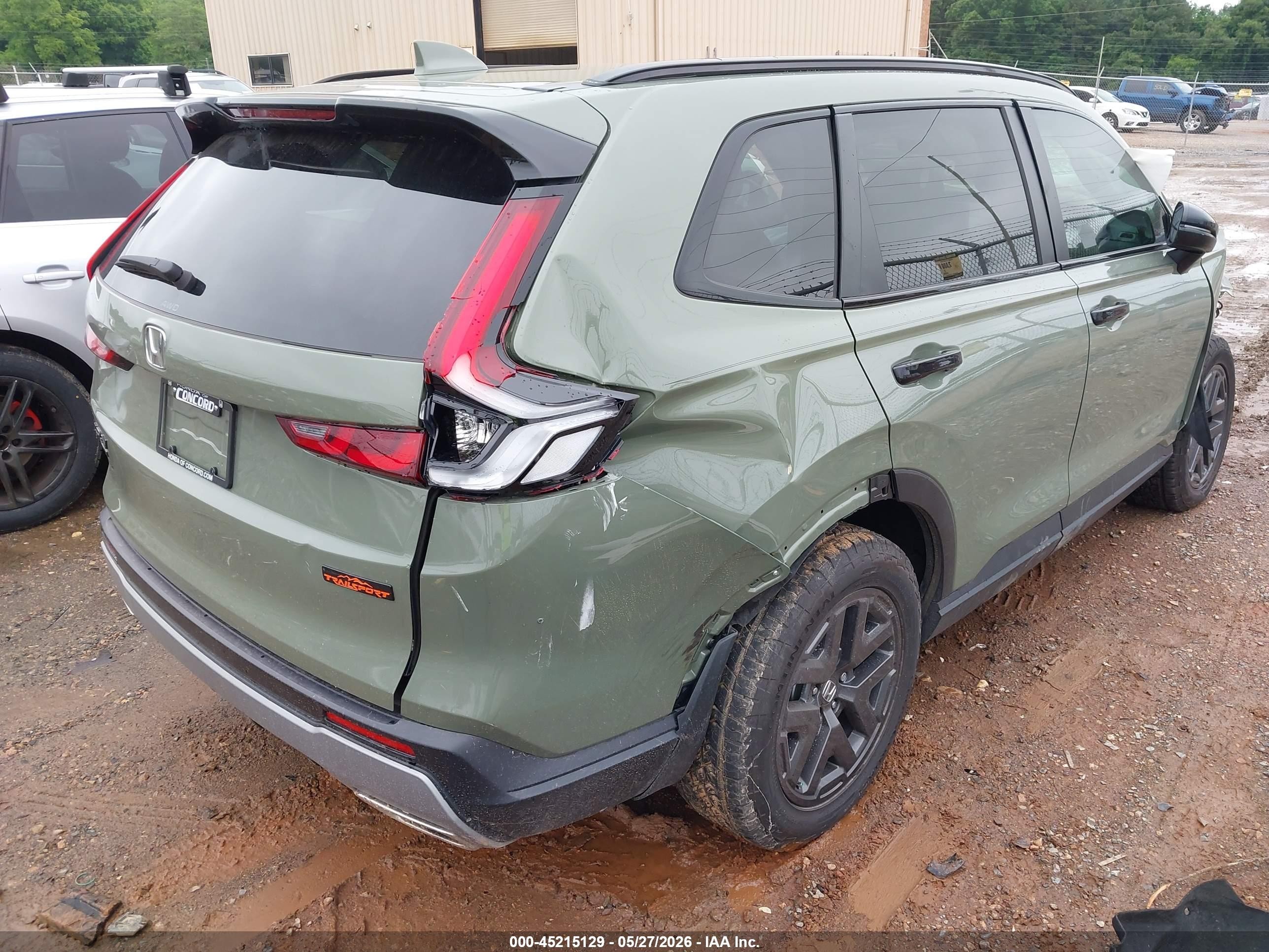 2026 Honda Cr-v Hybrid Awd Trailsport Green vin: 7FARS6H62TE028177