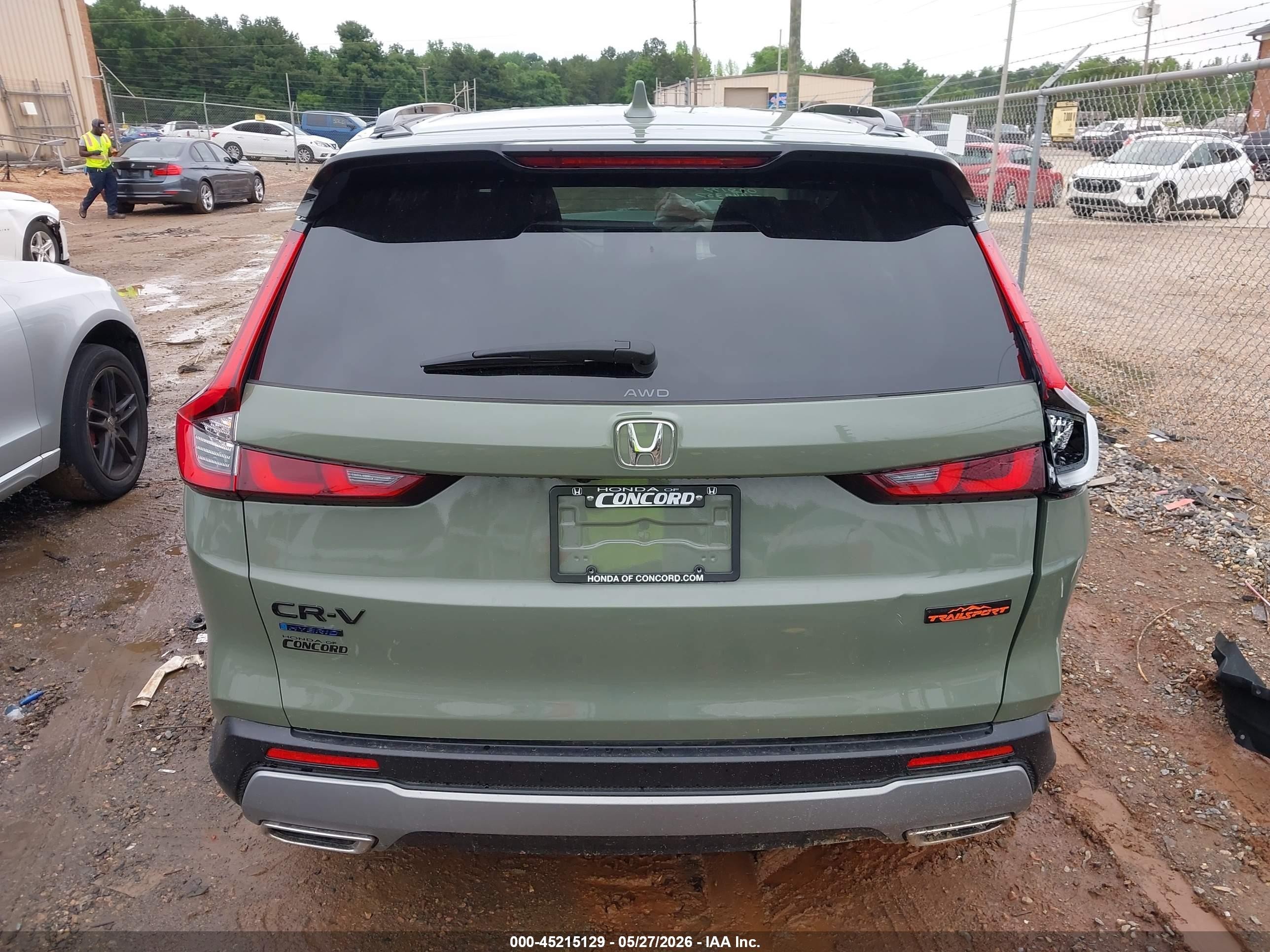 2026 Honda Cr-v Hybrid Awd Trailsport Green vin: 7FARS6H62TE028177