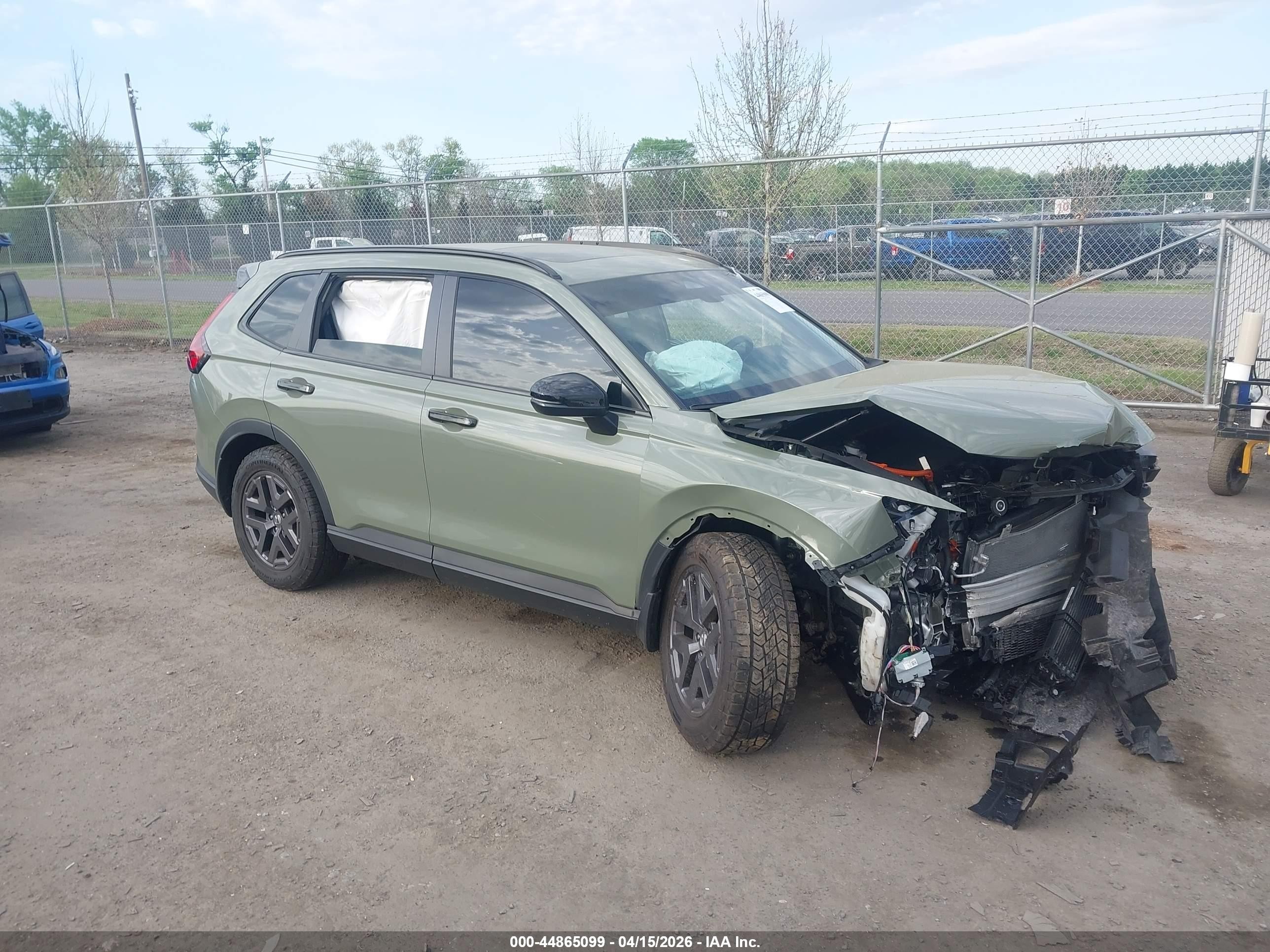 2026 Honda Cr-v Hybrid Awd Trailsport Green vin: 7FARS6H63TE007757