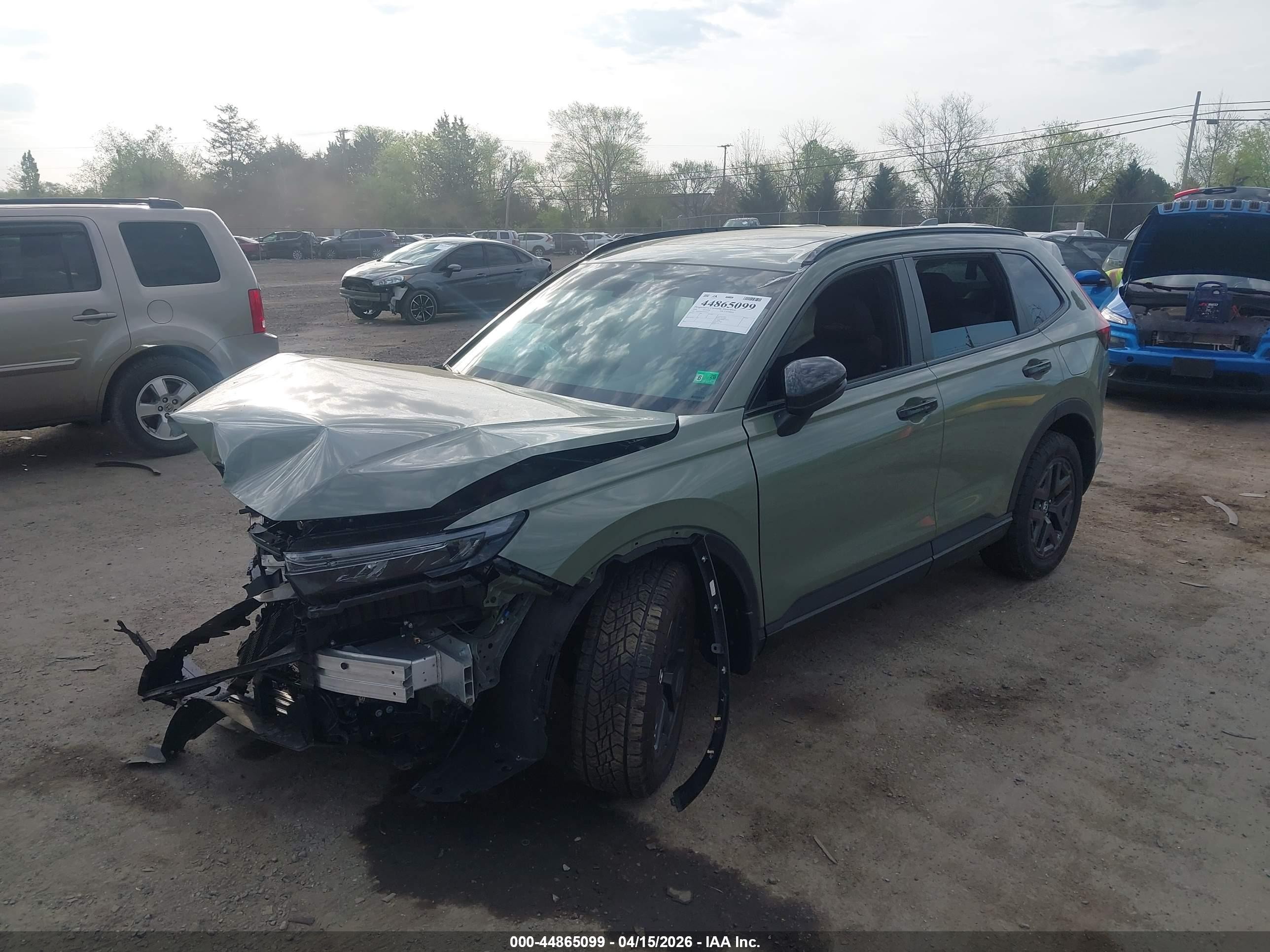 2026 Honda Cr-v Hybrid Awd Trailsport Green vin: 7FARS6H63TE007757