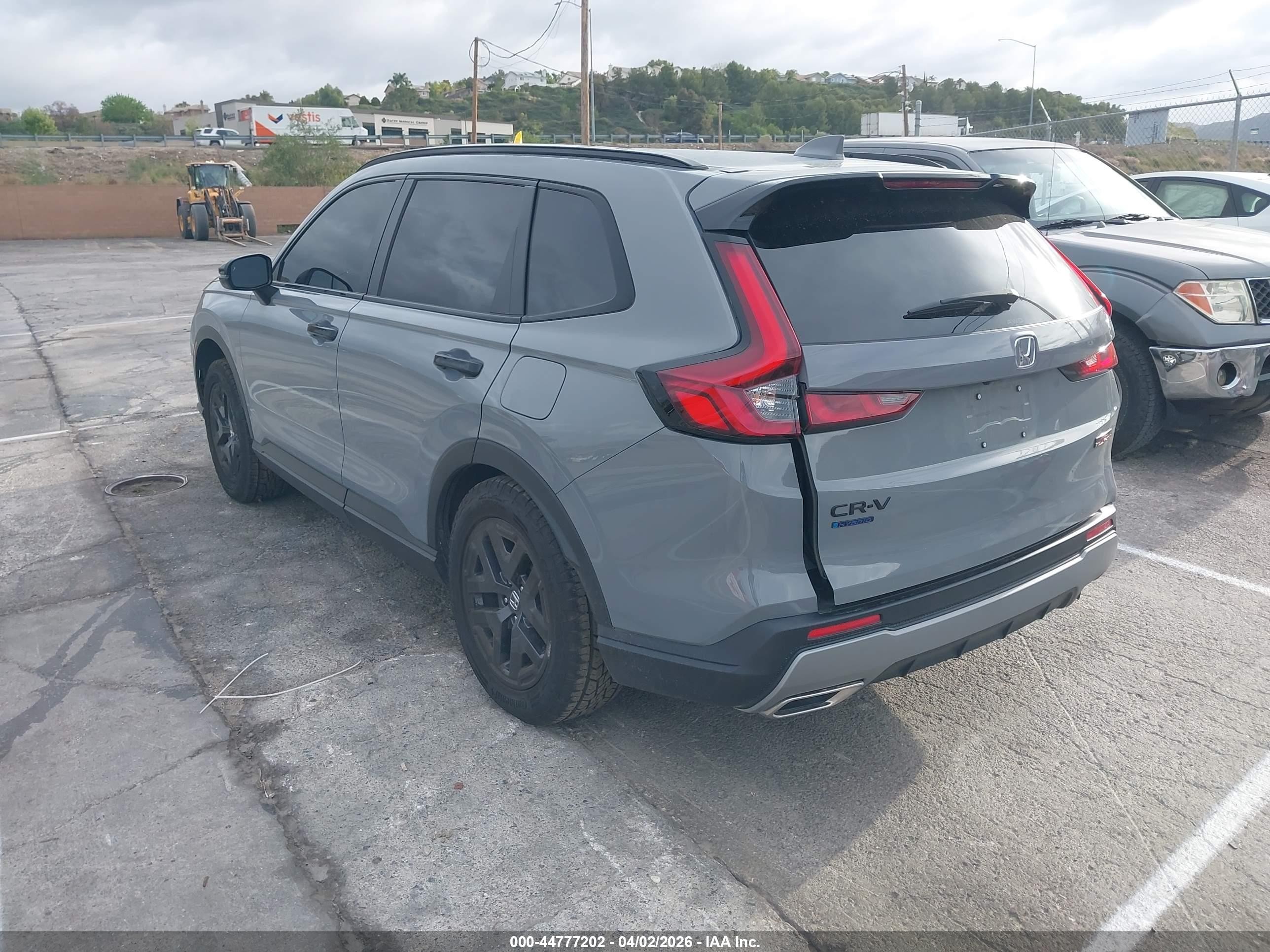 2026 Honda Cr-v Hybrid Awd Trailsport Серый vin: 7FARS6H66TE028991