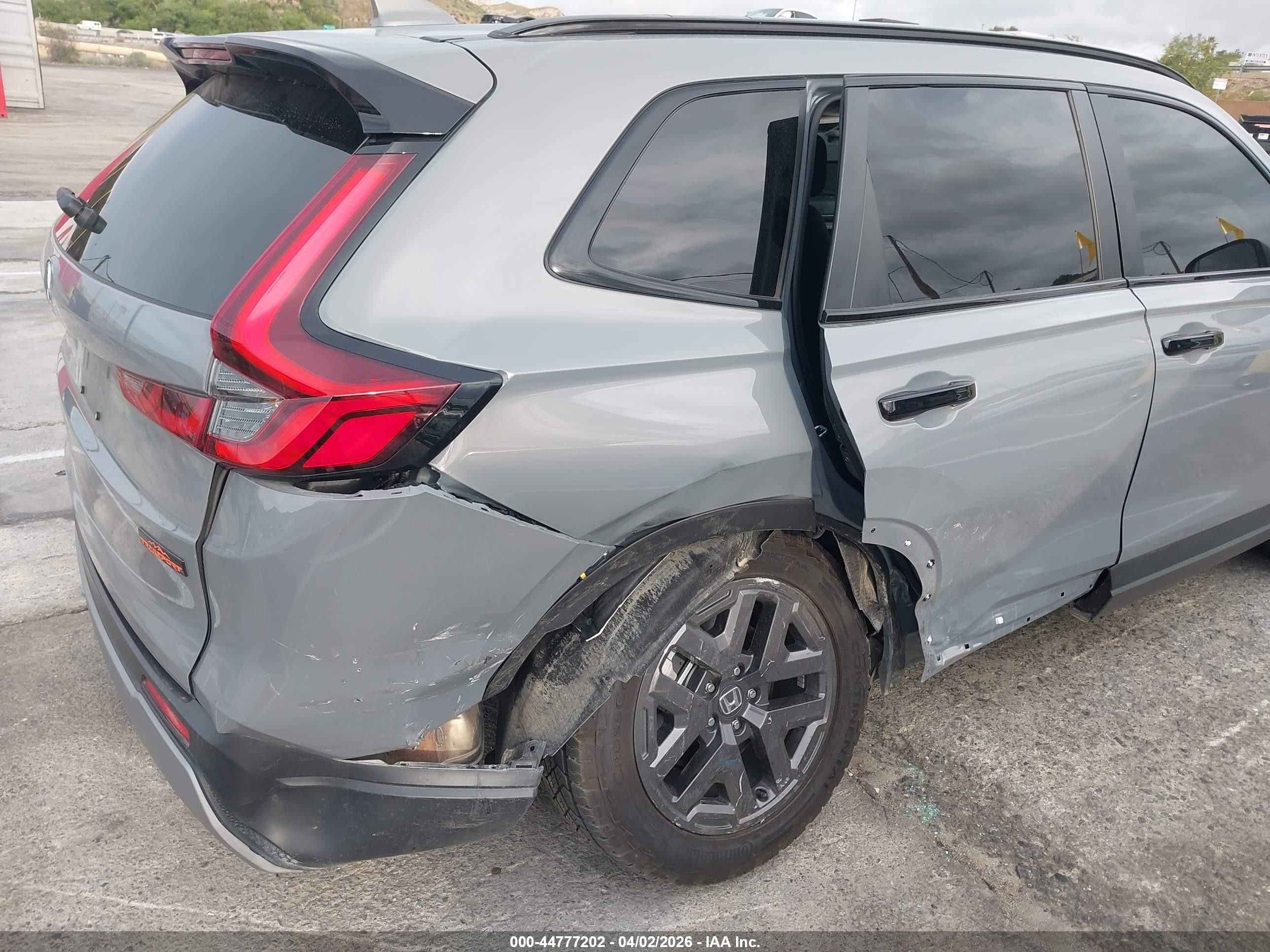 2026 Honda Cr-v Hybrid Awd Trailsport Серый vin: 7FARS6H66TE028991