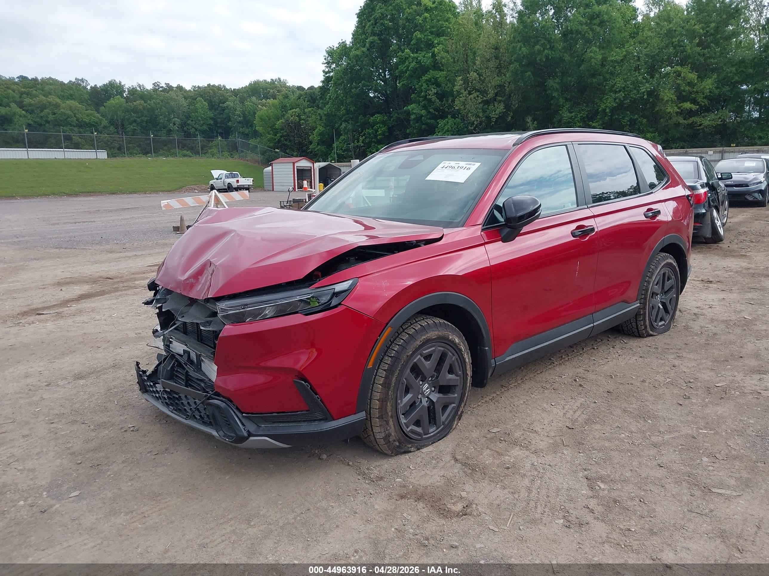 2026 Honda Cr-v Hybrid Awd Trailsport Red vin: 7FARS6H69TE034400