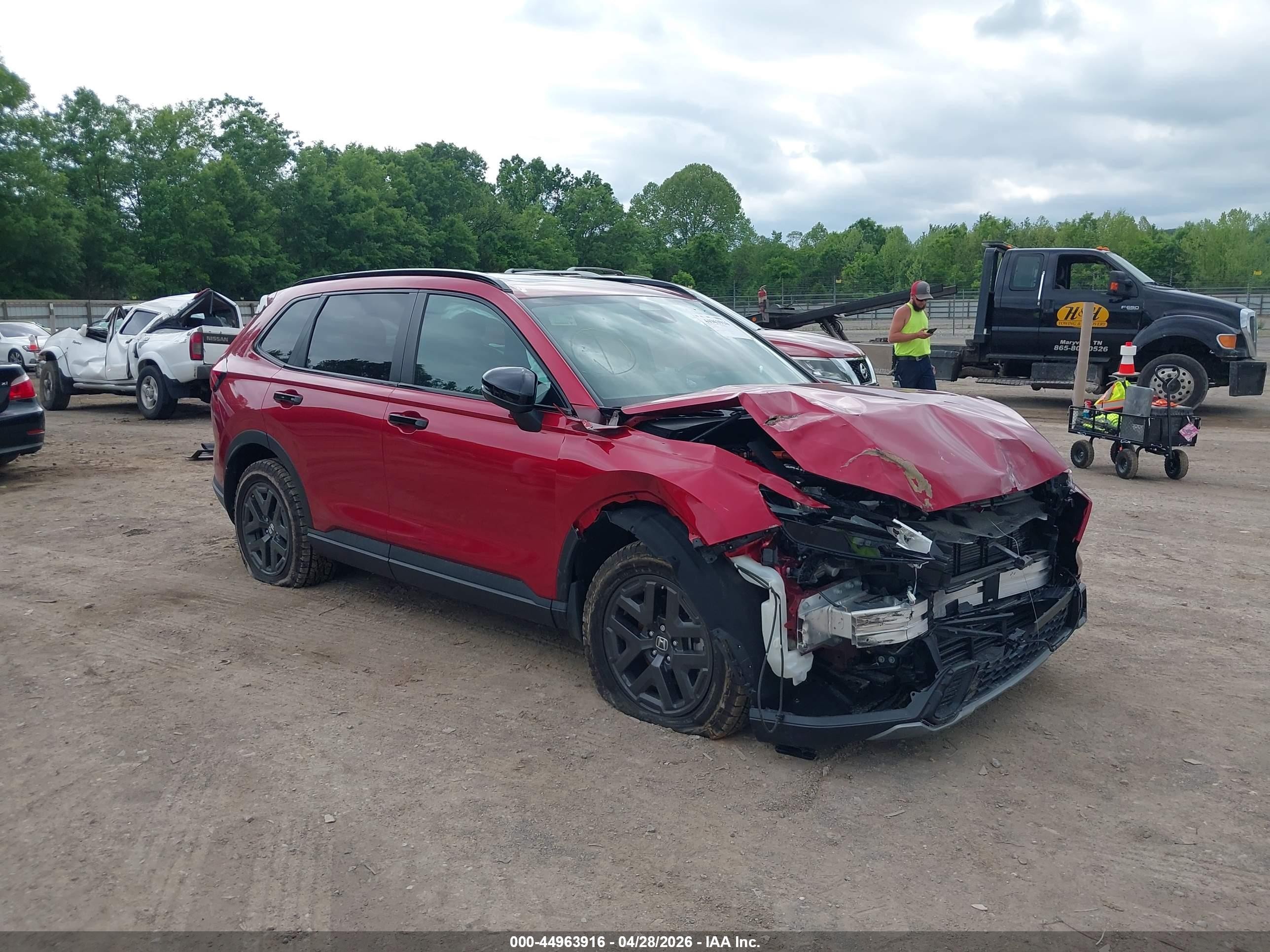 2026 Honda Cr-v Hybrid Awd Trailsport Red vin: 7FARS6H69TE034400