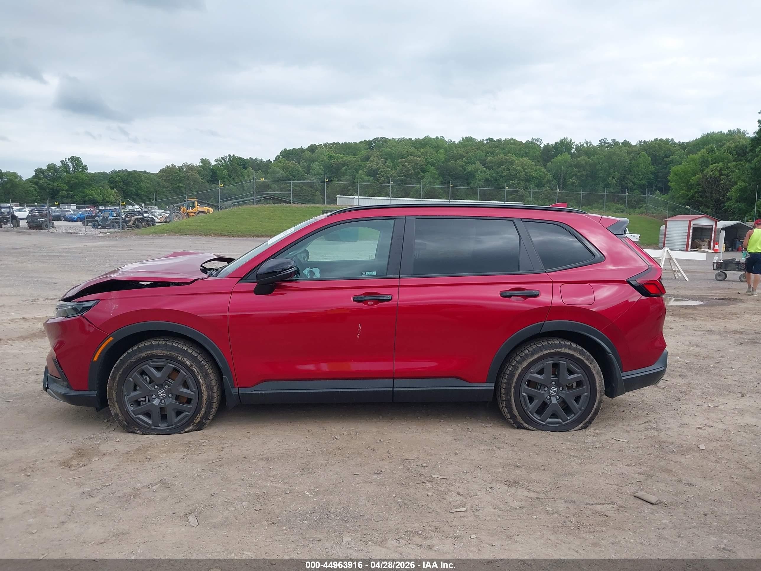 2026 Honda Cr-v Hybrid Awd Trailsport Red vin: 7FARS6H69TE034400