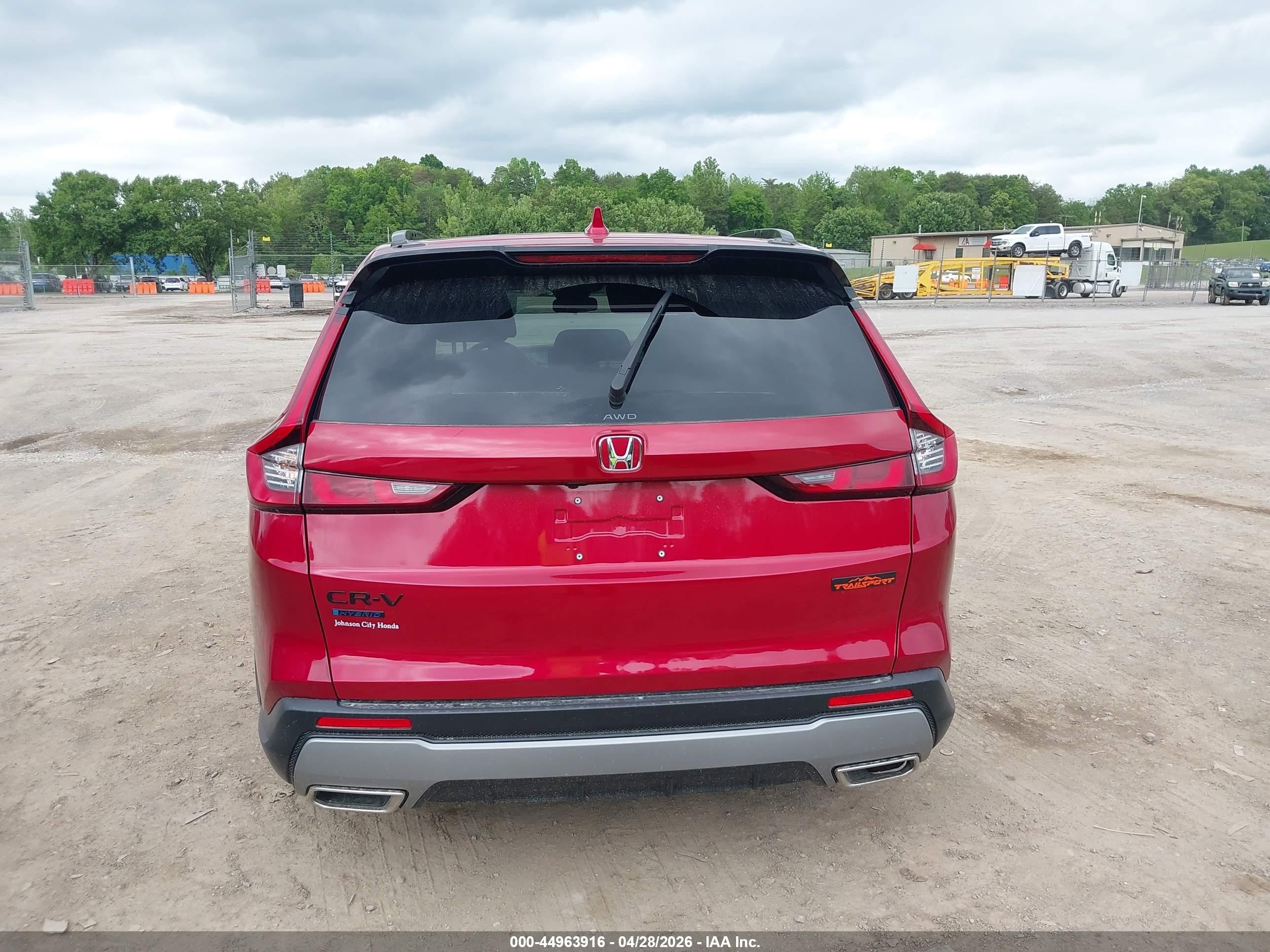 2026 Honda Cr-v Hybrid Awd Trailsport Red vin: 7FARS6H69TE034400