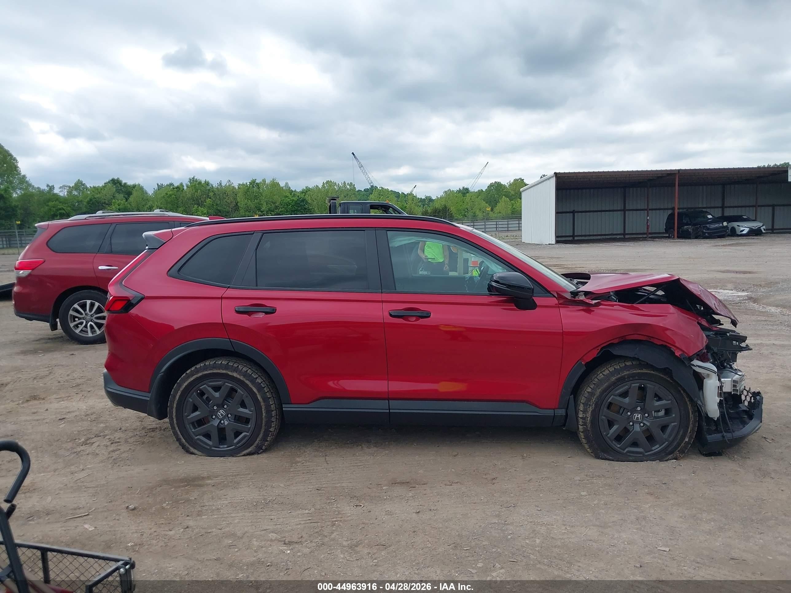 2026 Honda Cr-v Hybrid Awd Trailsport Red vin: 7FARS6H69TE034400