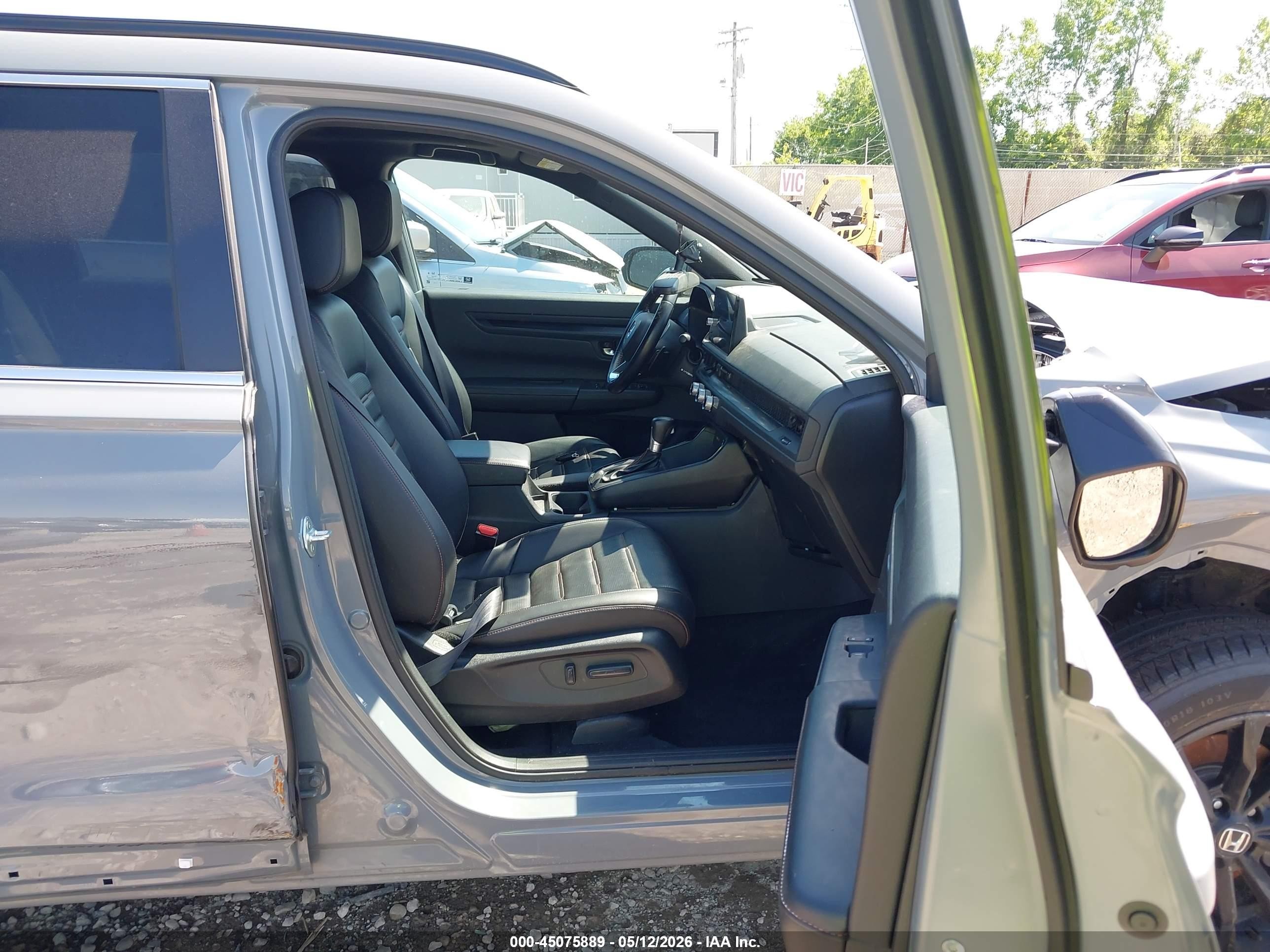 2025 Honda Cr-v Hybrid Sport-l Gray vin: 7FARS6H82SE073412