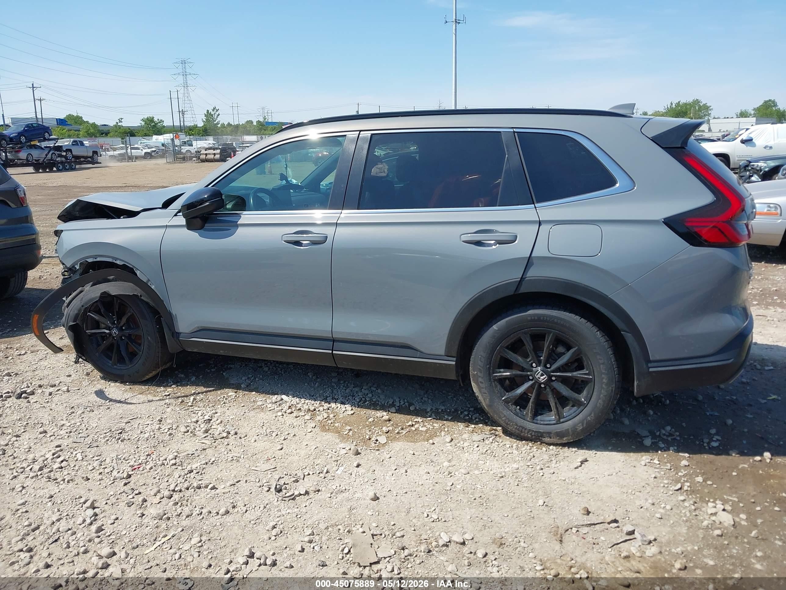 2025 Honda Cr-v Hybrid Sport-l Gray vin: 7FARS6H82SE073412