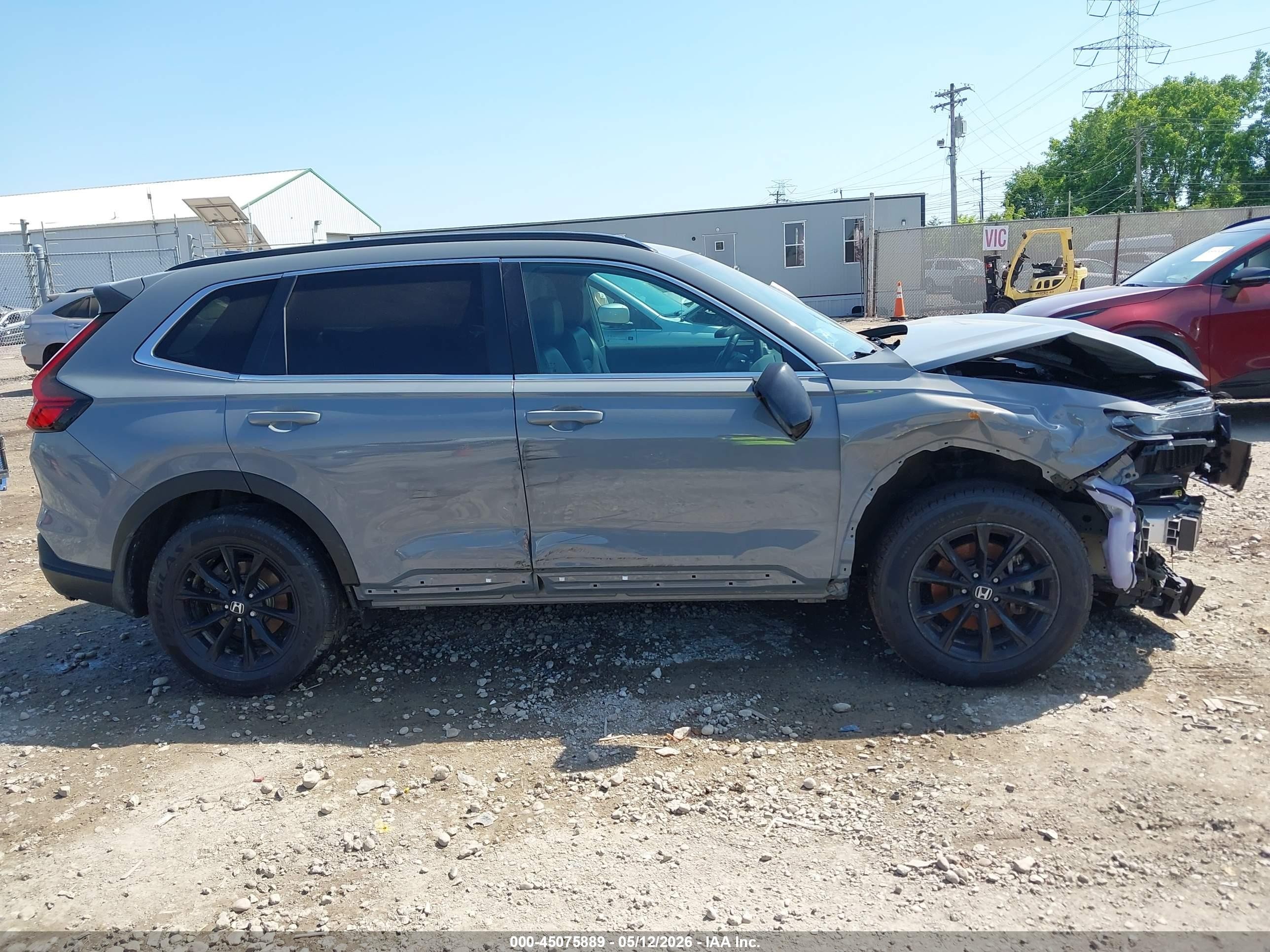 2025 Honda Cr-v Hybrid Sport-l Gray vin: 7FARS6H82SE073412