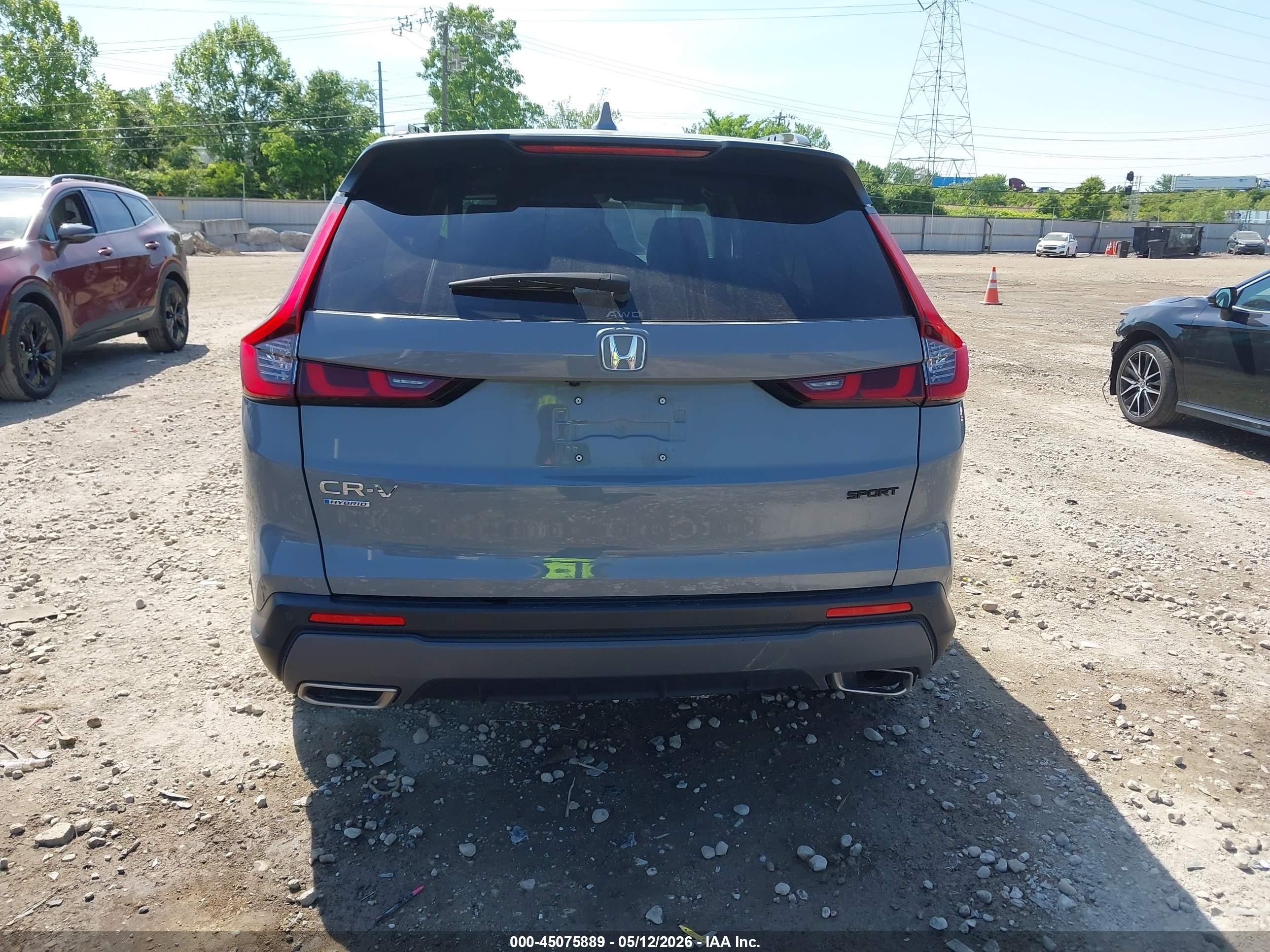 2025 Honda Cr-v Hybrid Sport-l Gray vin: 7FARS6H82SE073412