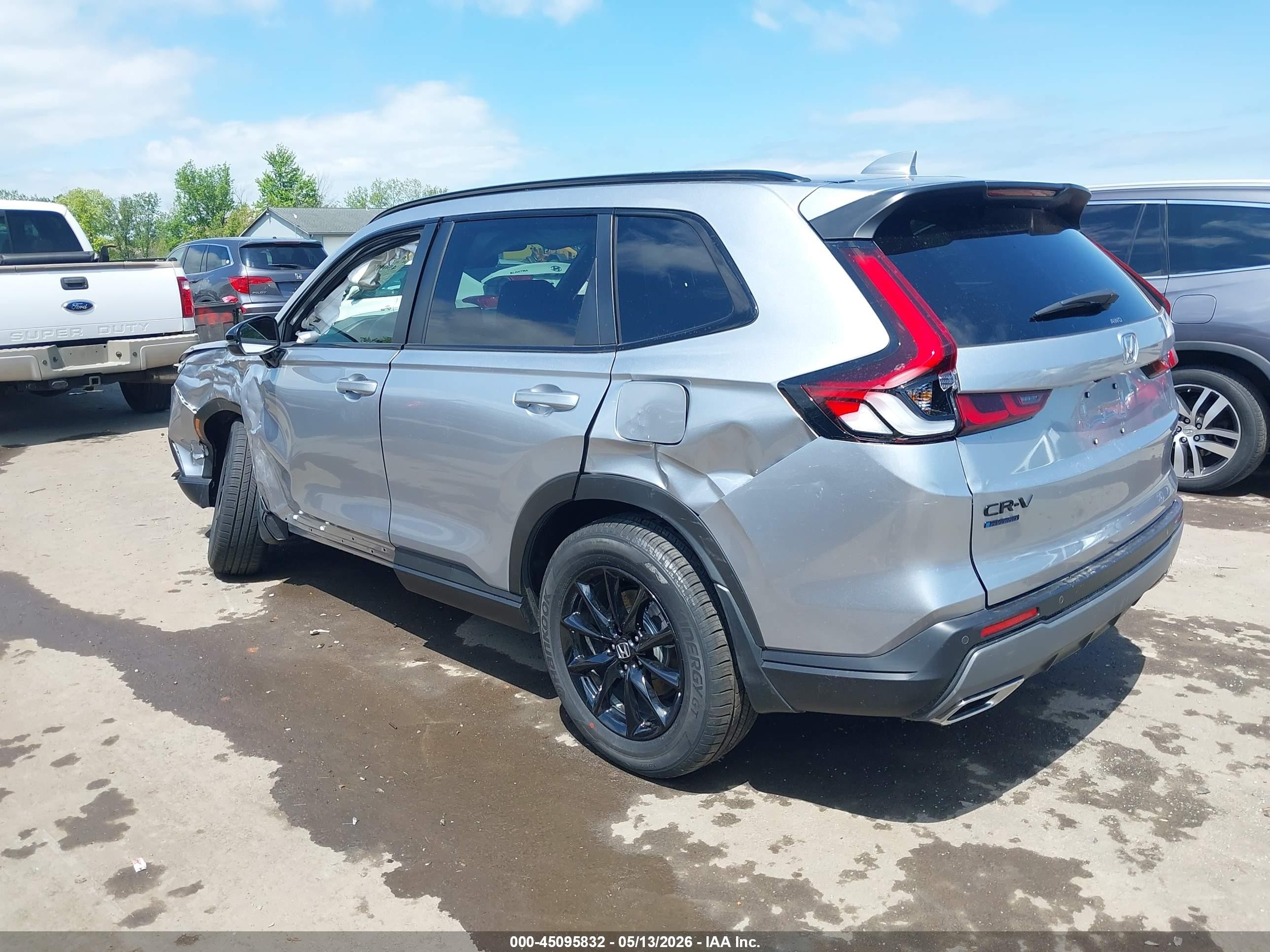 2026 Honda Cr-v Hybrid Awd Sport-l Silver vin: 7FARS6H82TE110475