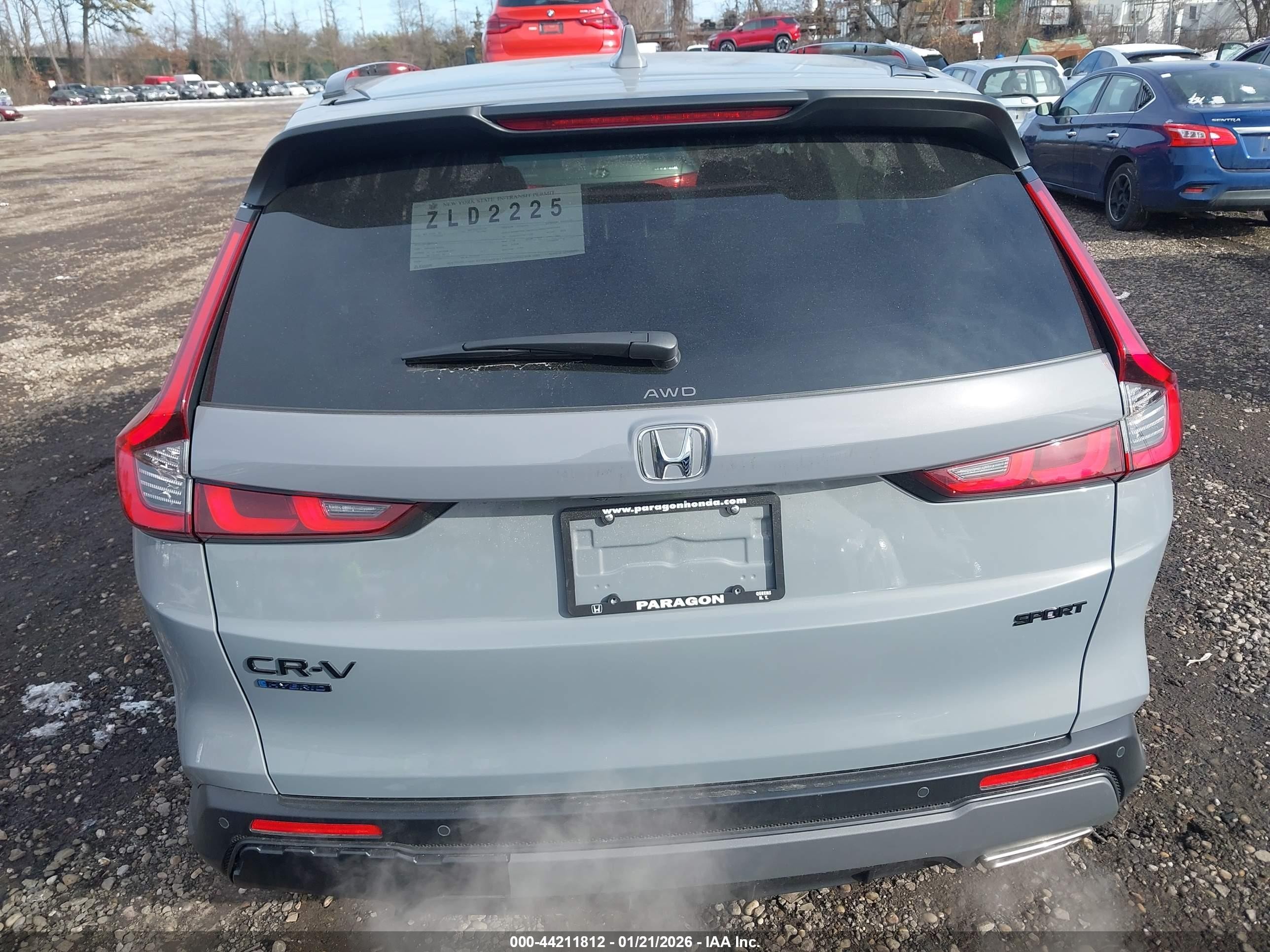 2026 Honda Cr-v Hybrid Awd Sport-l Gray vin: 7FARS6H83TE065398