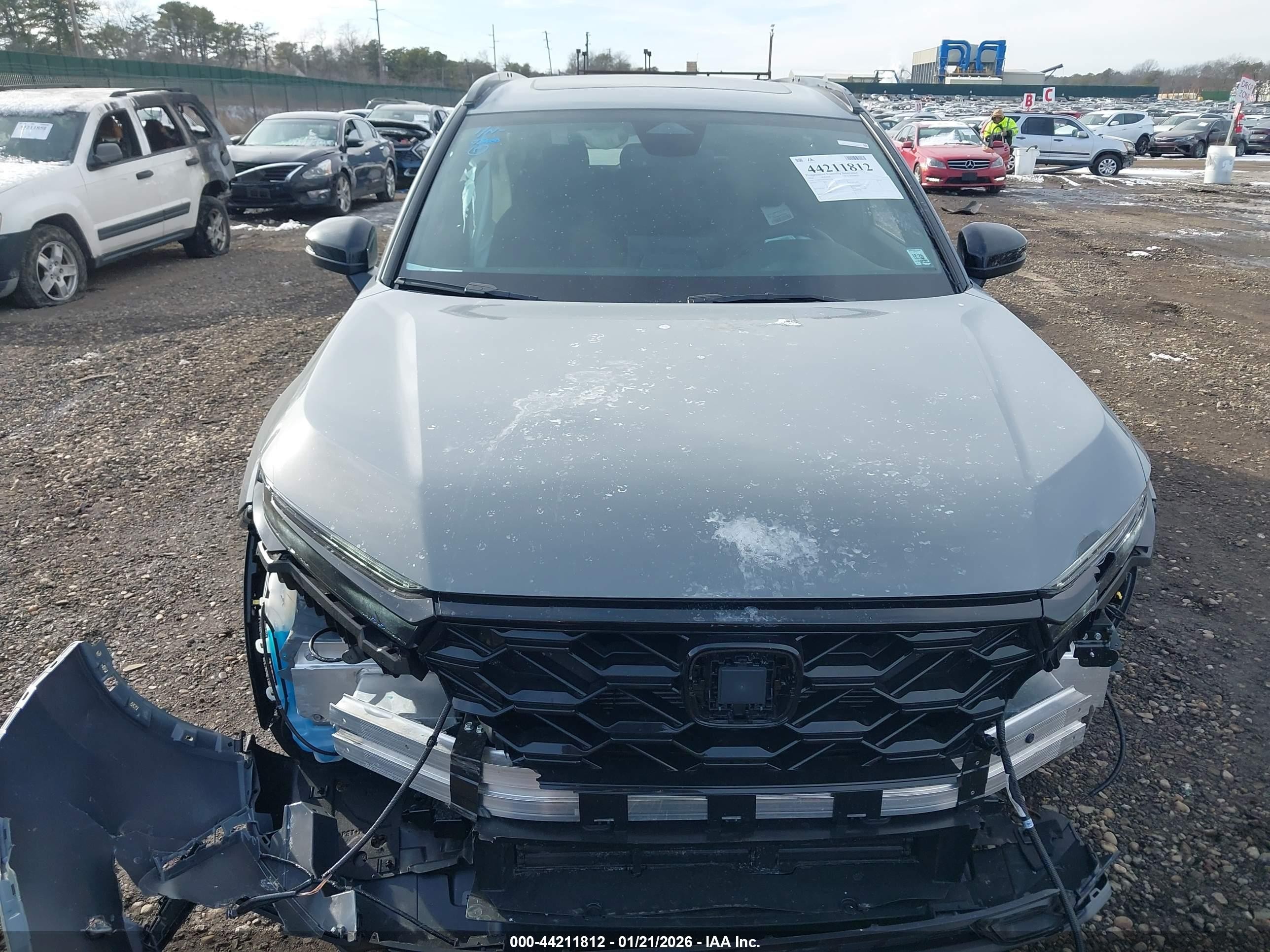 2026 Honda Cr-v Hybrid Awd Sport-l Gray vin: 7FARS6H83TE065398