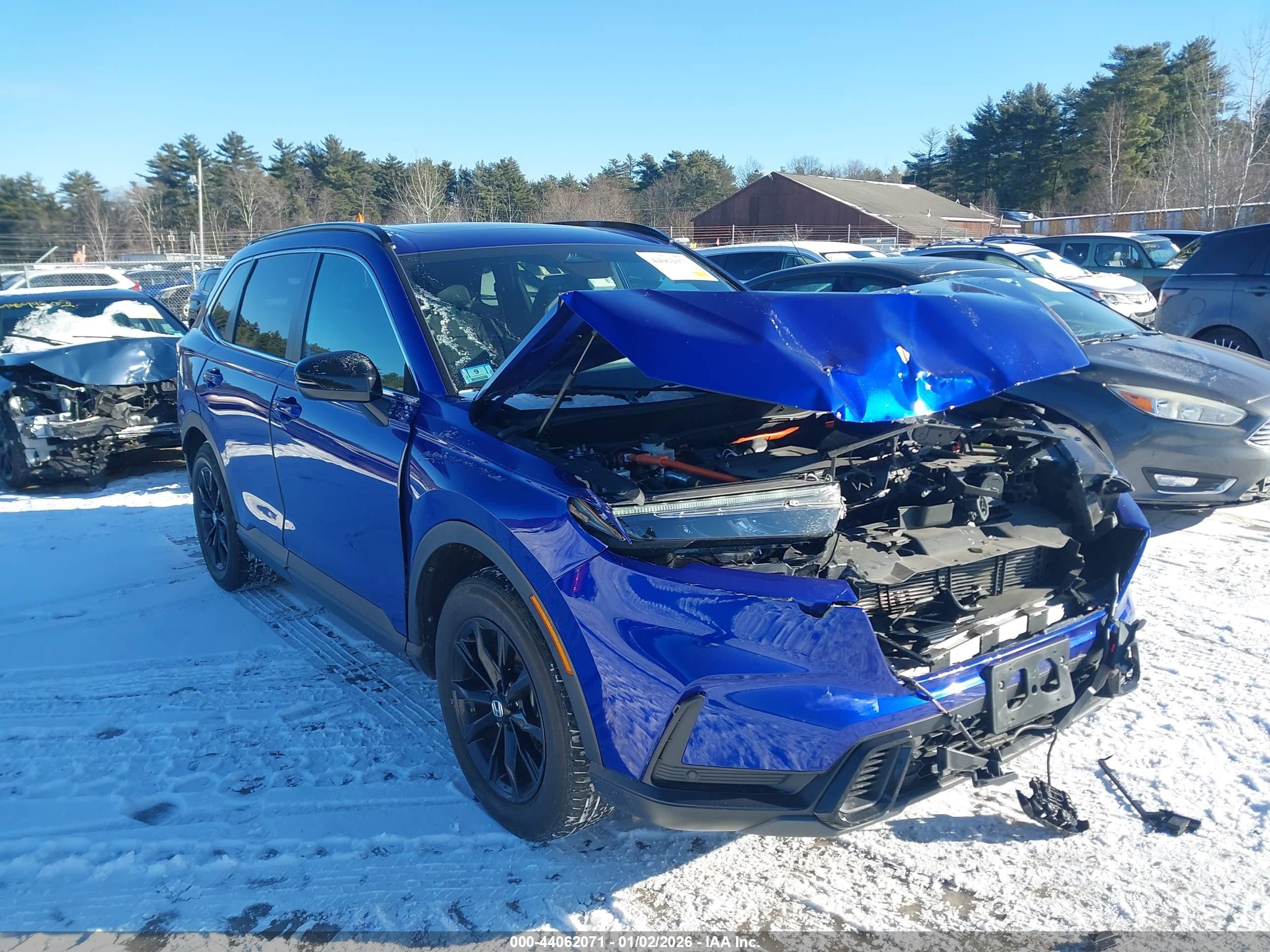 2024 Honda Cr-v Hybrid Sport-l Синий vin: 7FARS6H85RE003994