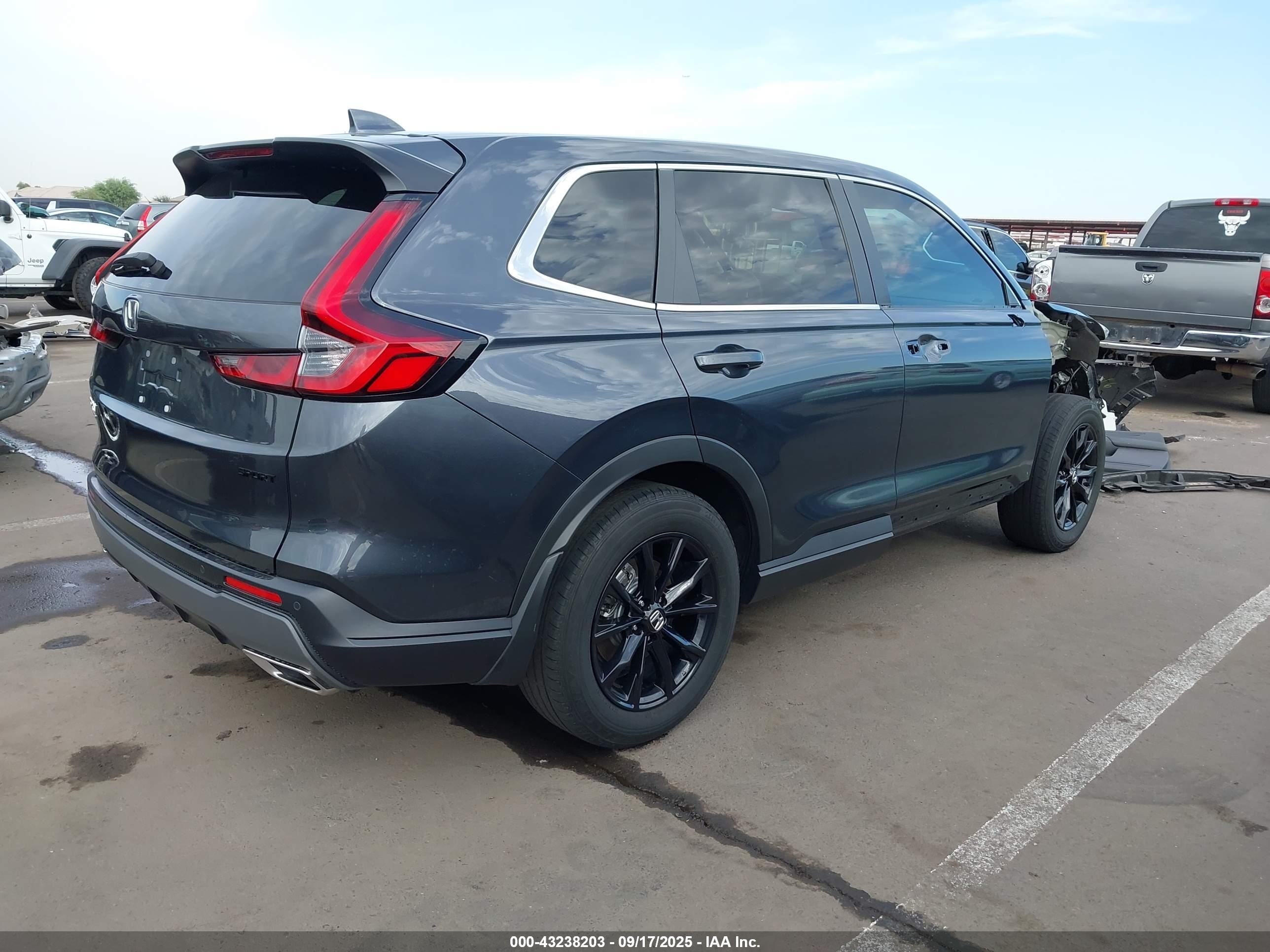 2024 Honda Cr-v Hybrid Sport-l Серый vin: 7FARS6H86RE059927