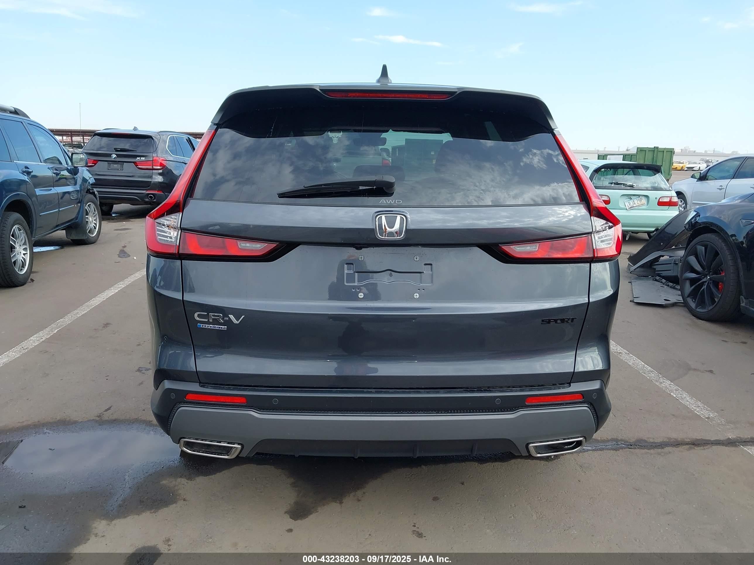 2024 Honda Cr-v Hybrid Sport-l Серый vin: 7FARS6H86RE059927