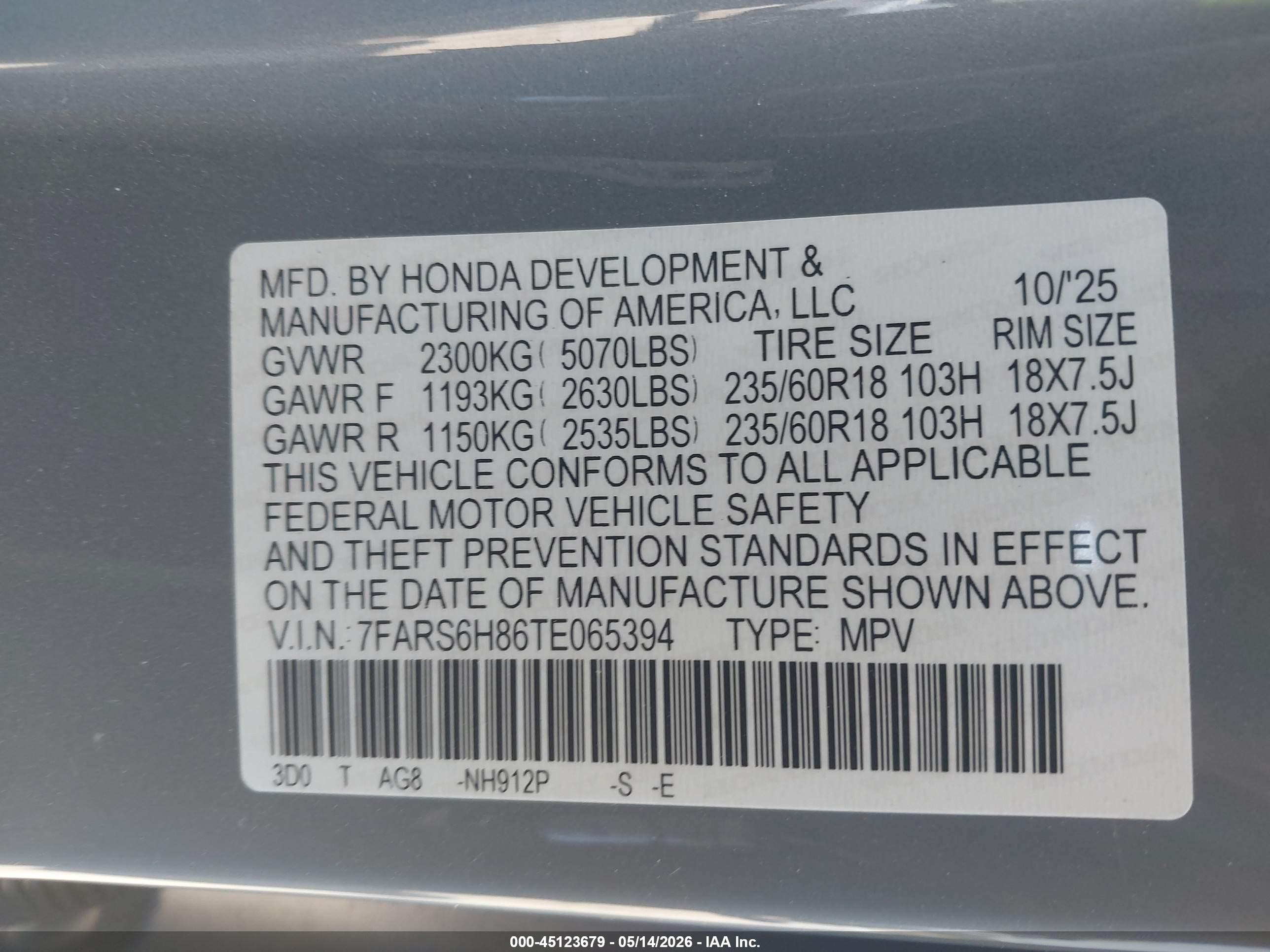 2026 Honda Cr-v Hybrid Awd Sport-l Pewter vin: 7FARS6H86TE065394