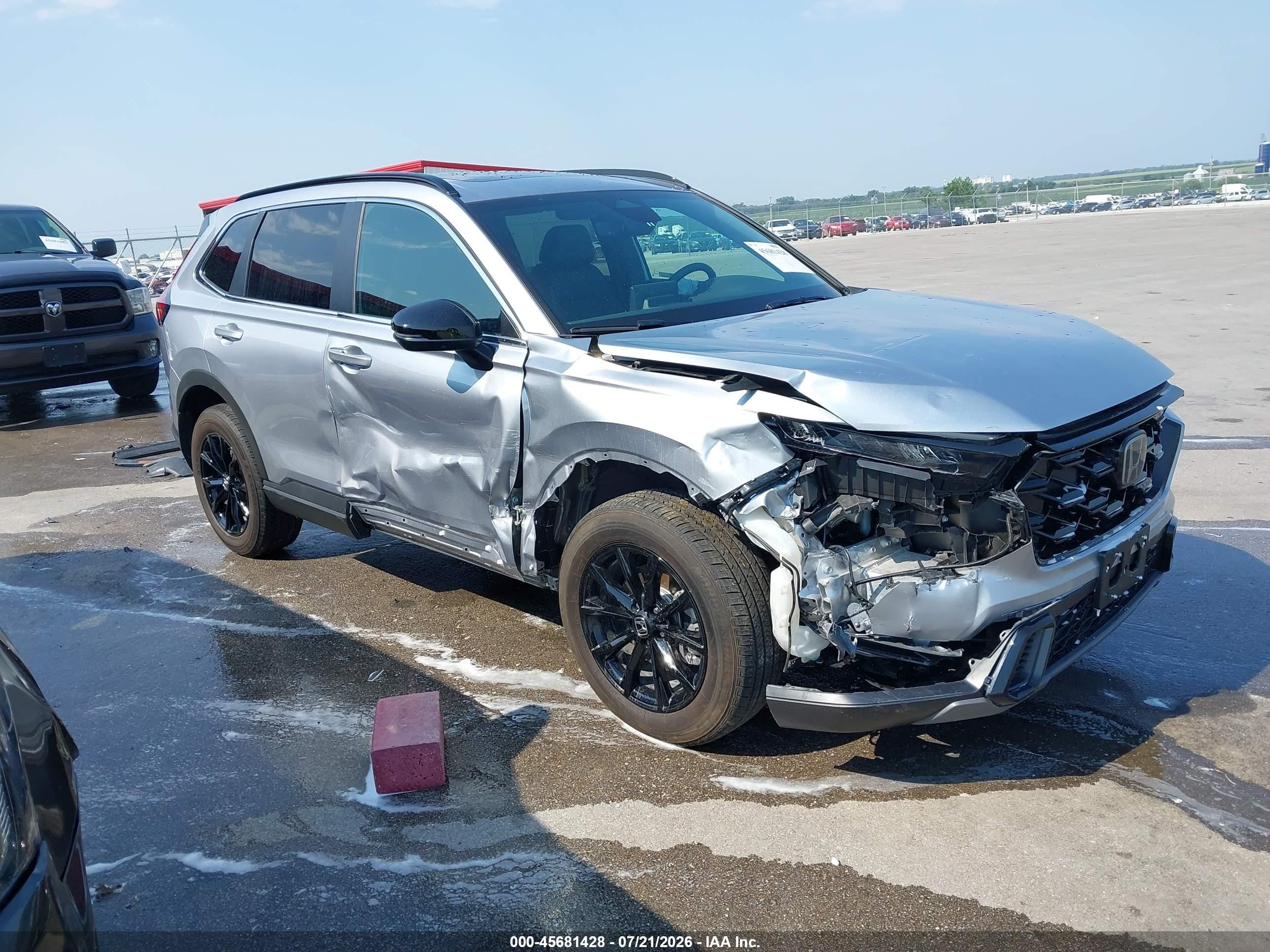 2025 Honda Cr-v Hybrid Sport-l Silver vin: 7FARS6H87SE099231