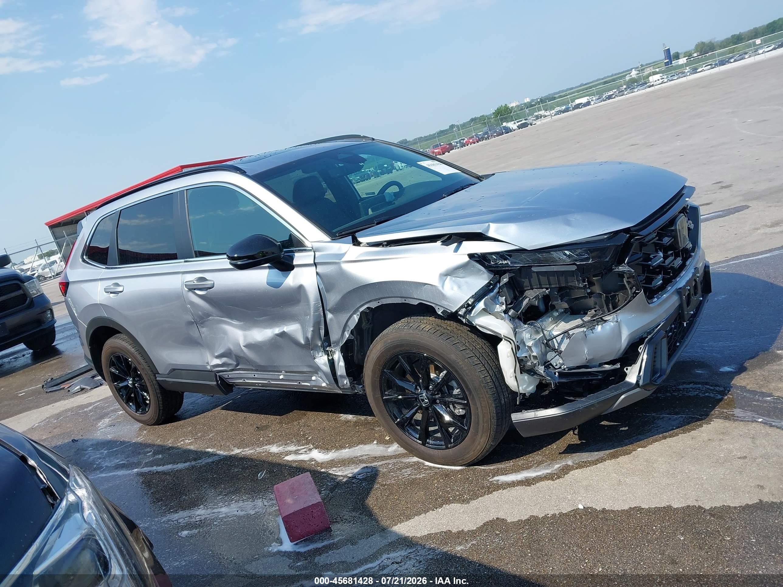 2025 Honda Cr-v Hybrid Sport-l Silver vin: 7FARS6H87SE099231