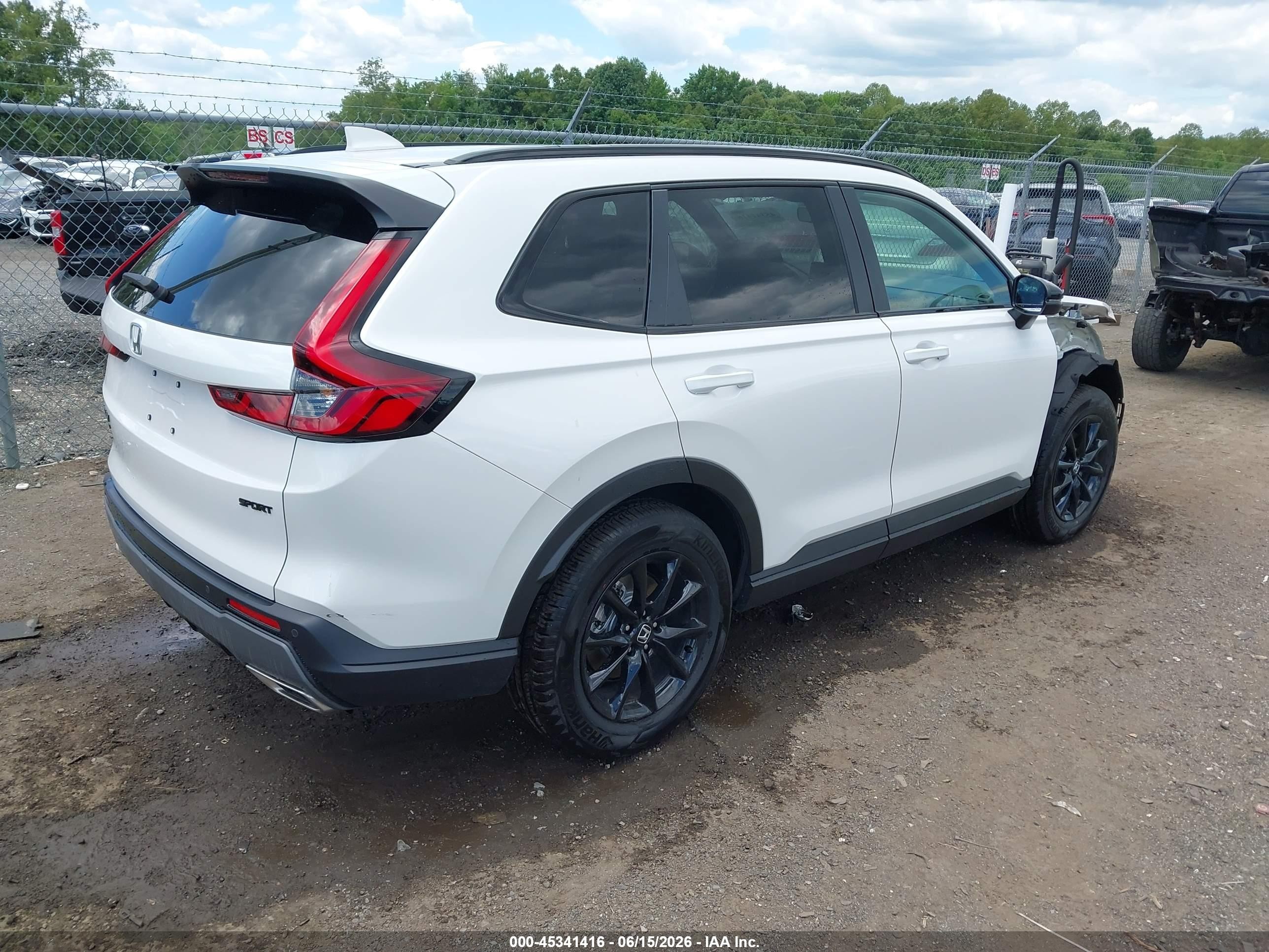 2026 Honda Cr-v Hybrid Awd Sport-l White vin: 7FARS6H89TE079189