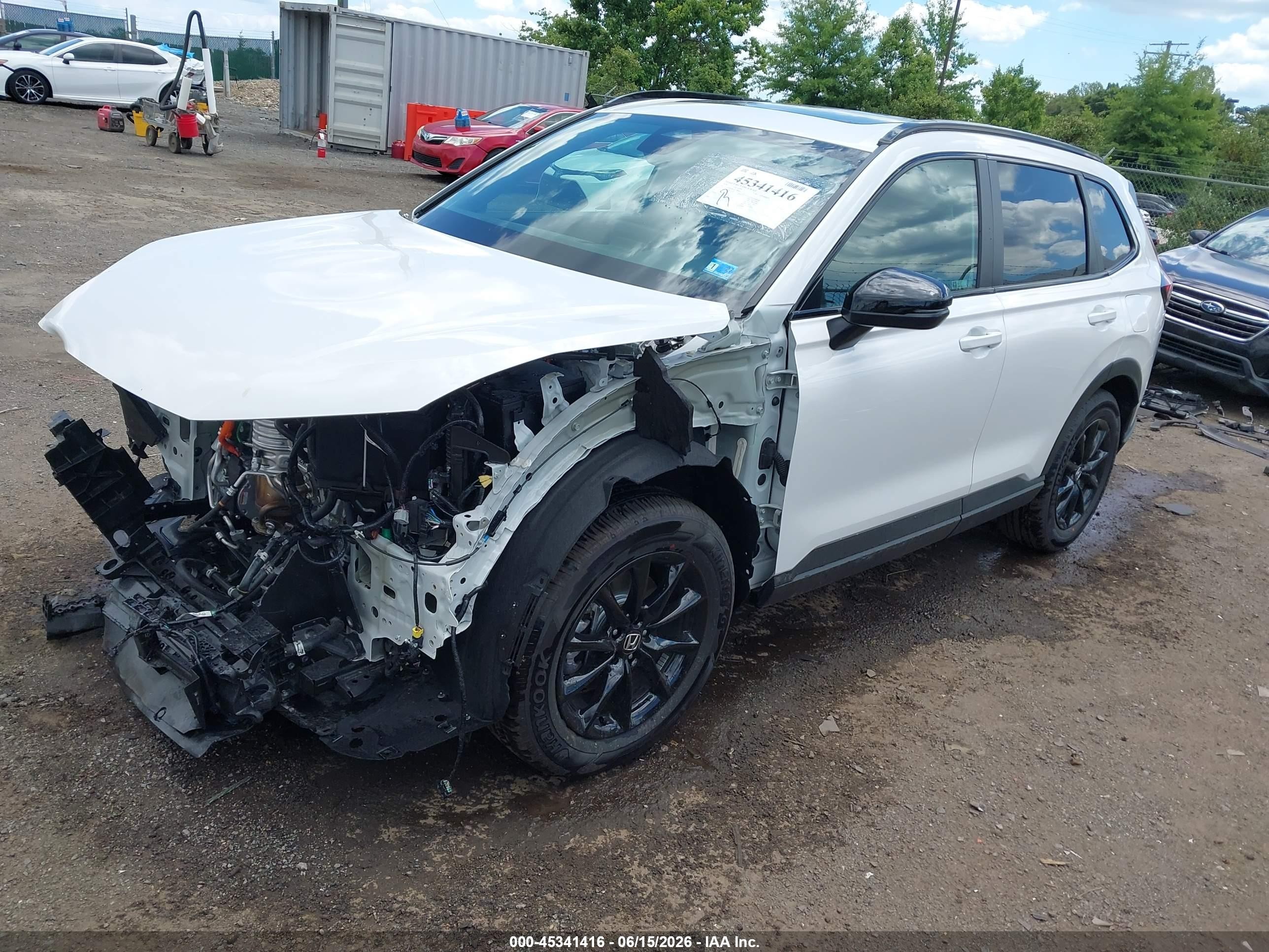2026 Honda Cr-v Hybrid Awd Sport-l White vin: 7FARS6H89TE079189