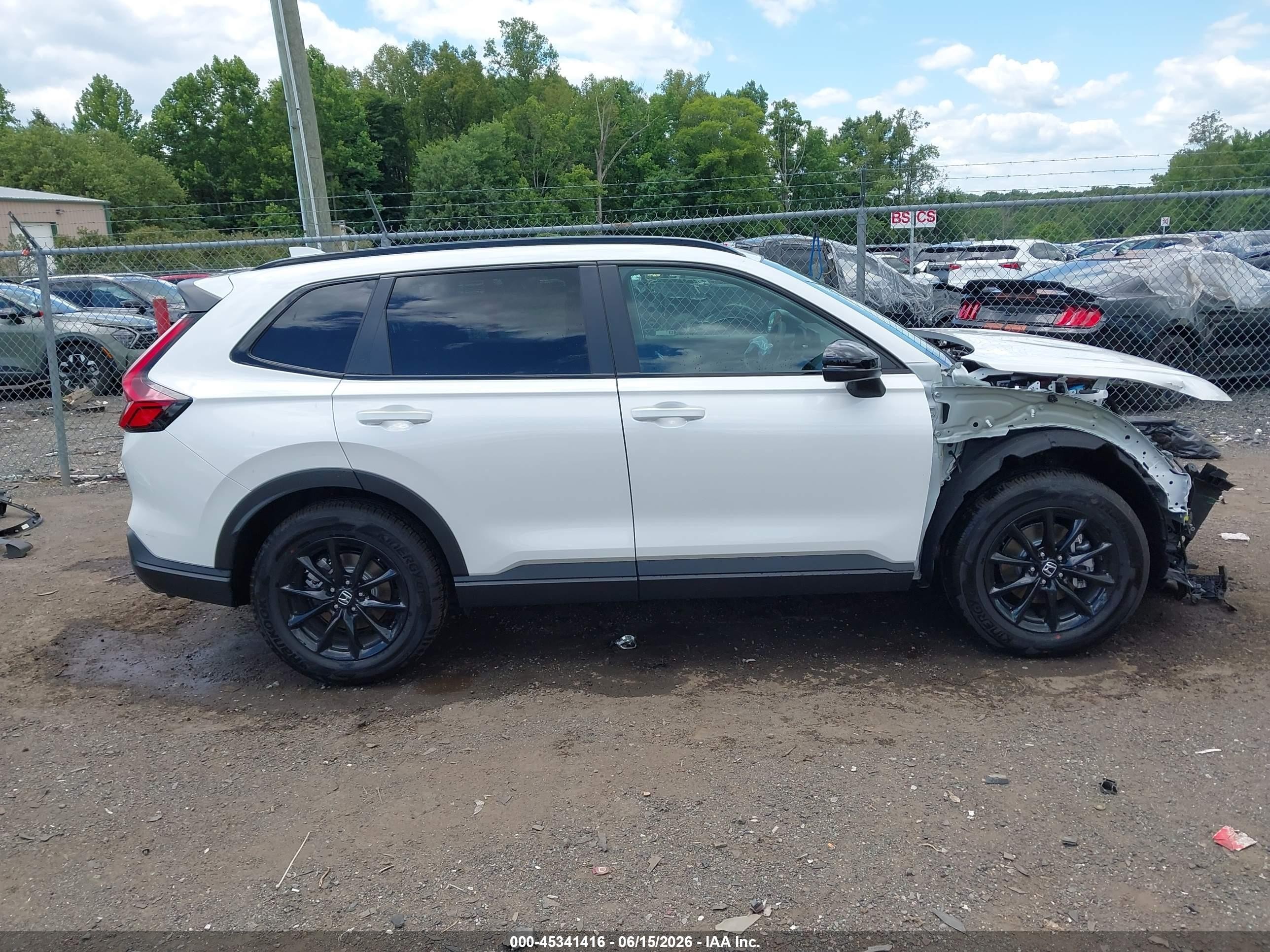 2026 Honda Cr-v Hybrid Awd Sport-l White vin: 7FARS6H89TE079189