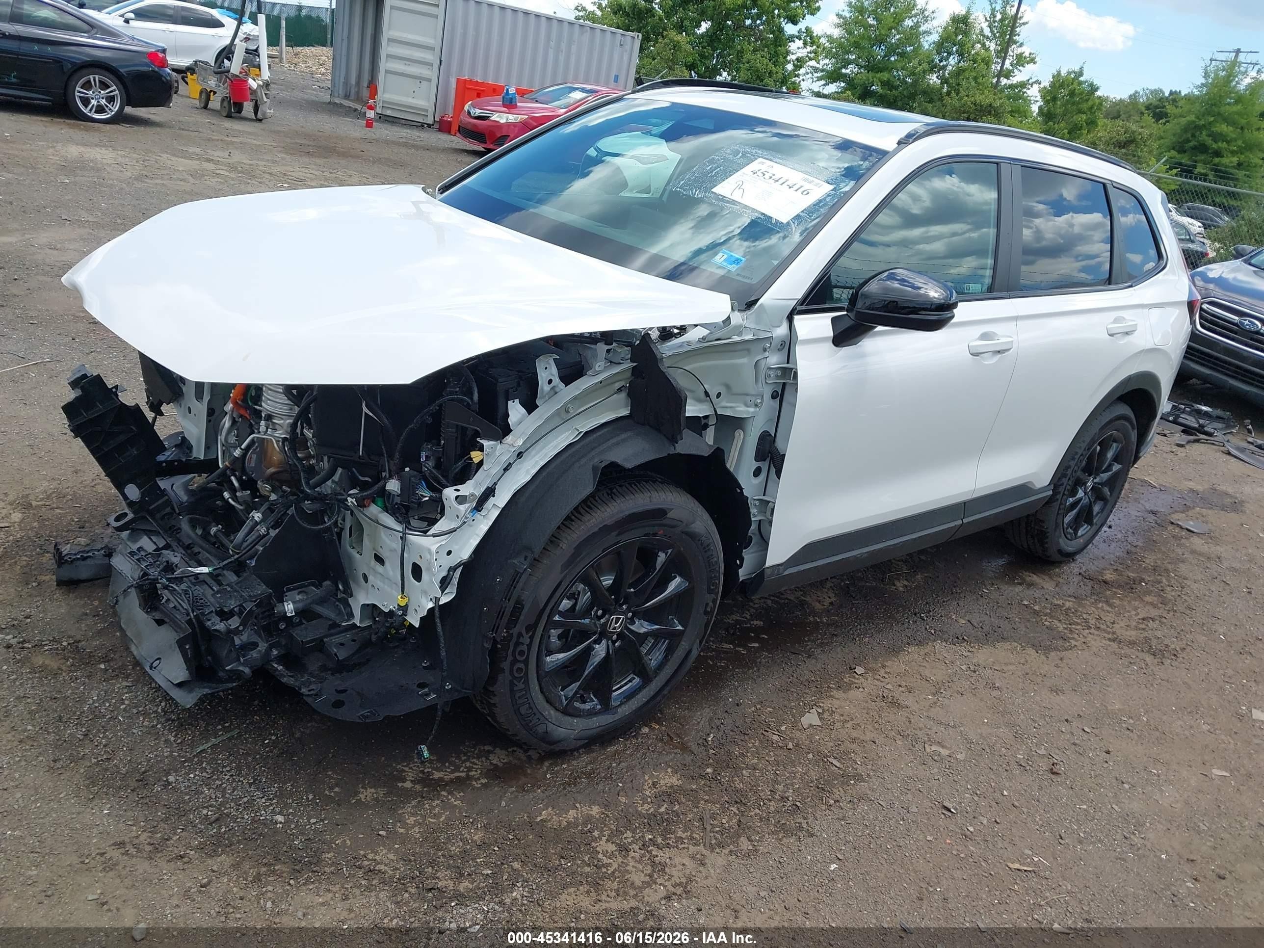 2026 Honda Cr-v Hybrid Awd Sport-l White vin: 7FARS6H89TE079189