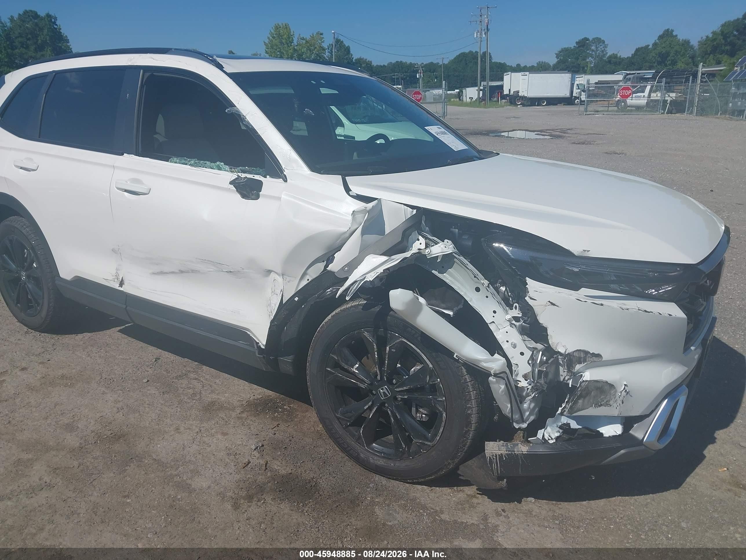 2026 Honda Cr-v Hybrid Awd Sport Touring White vin: 7FARS6H92TE094481