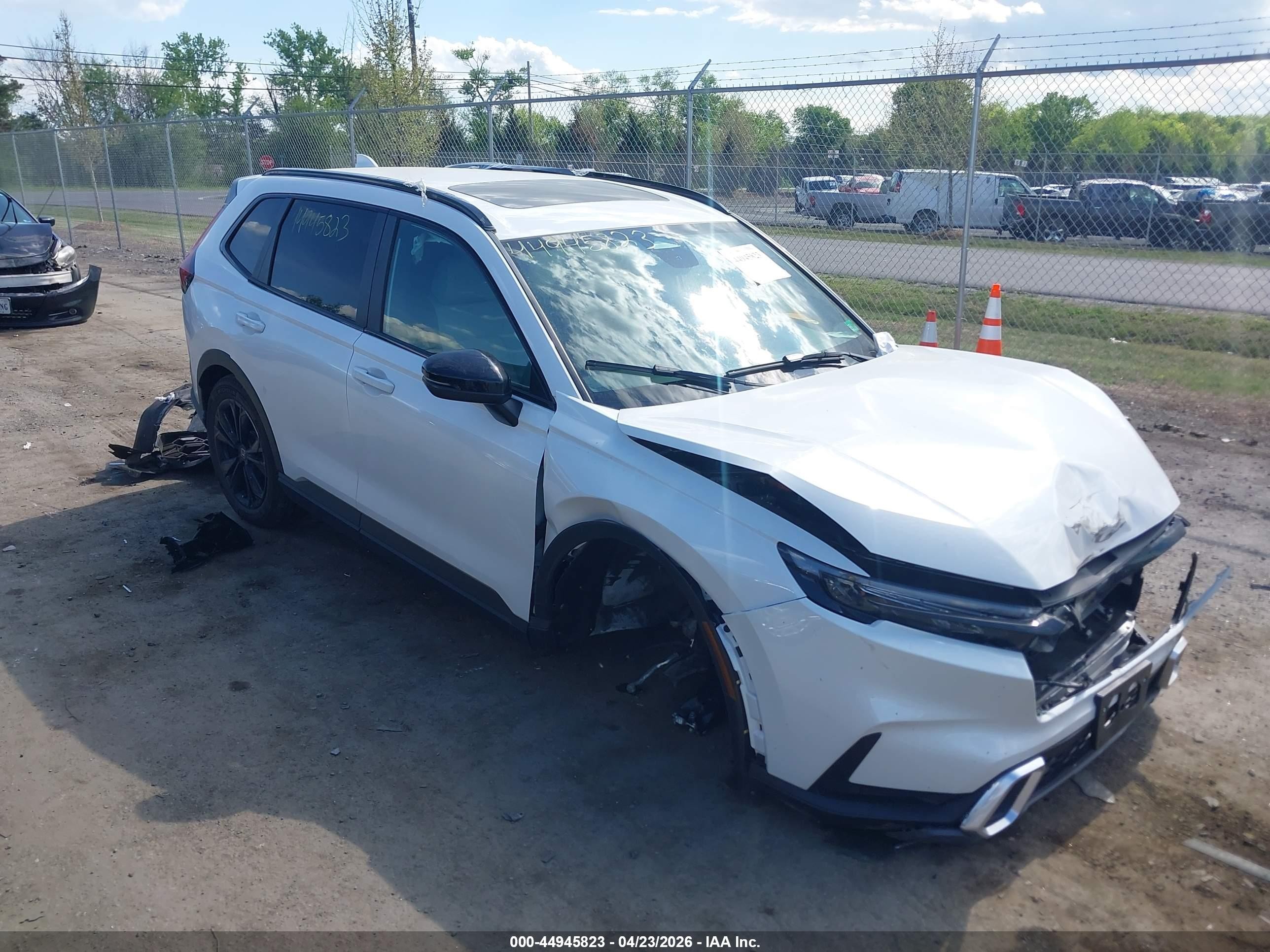 2026 Honda Cr-v Hybrid Awd Sport Touring White vin: 7FARS6H93TE071422