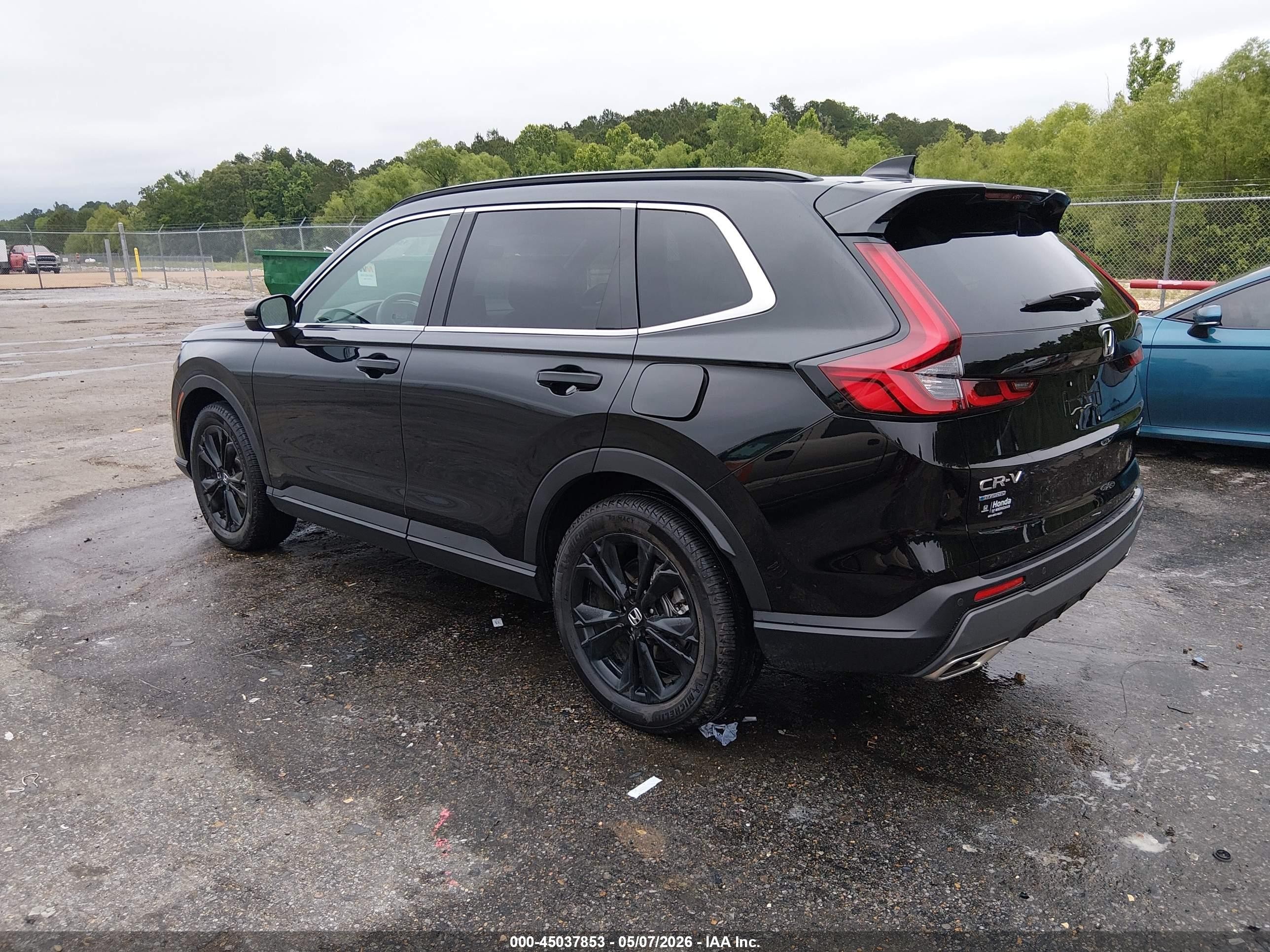 2025 Honda Cr-v Hybrid Sport Touring Черный vin: 7FARS6H96SE089038