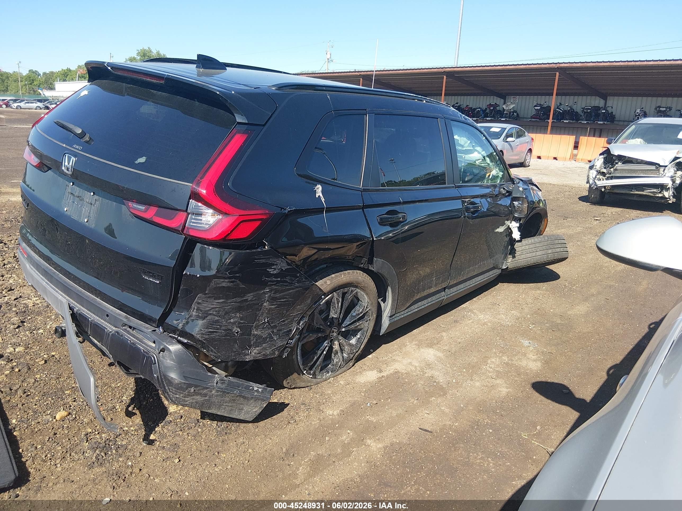 2026 Honda Cr-v Hybrid Awd Sport Touring Черный vin: 7FARS6H96TE056090
