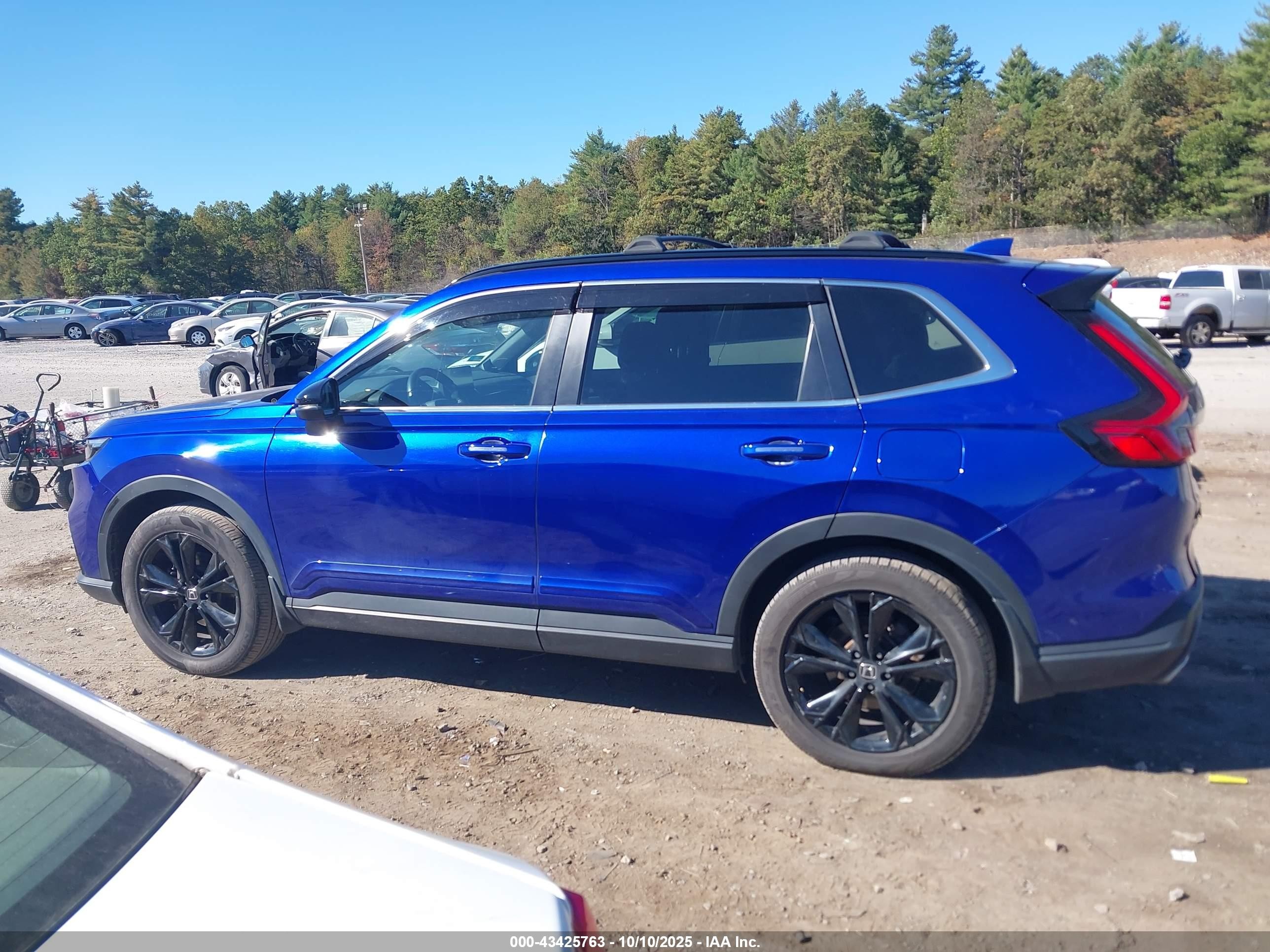 2023 Honda Cr-v Hybrid Sport Touring Blue vin: 7FARS6H97PE037263