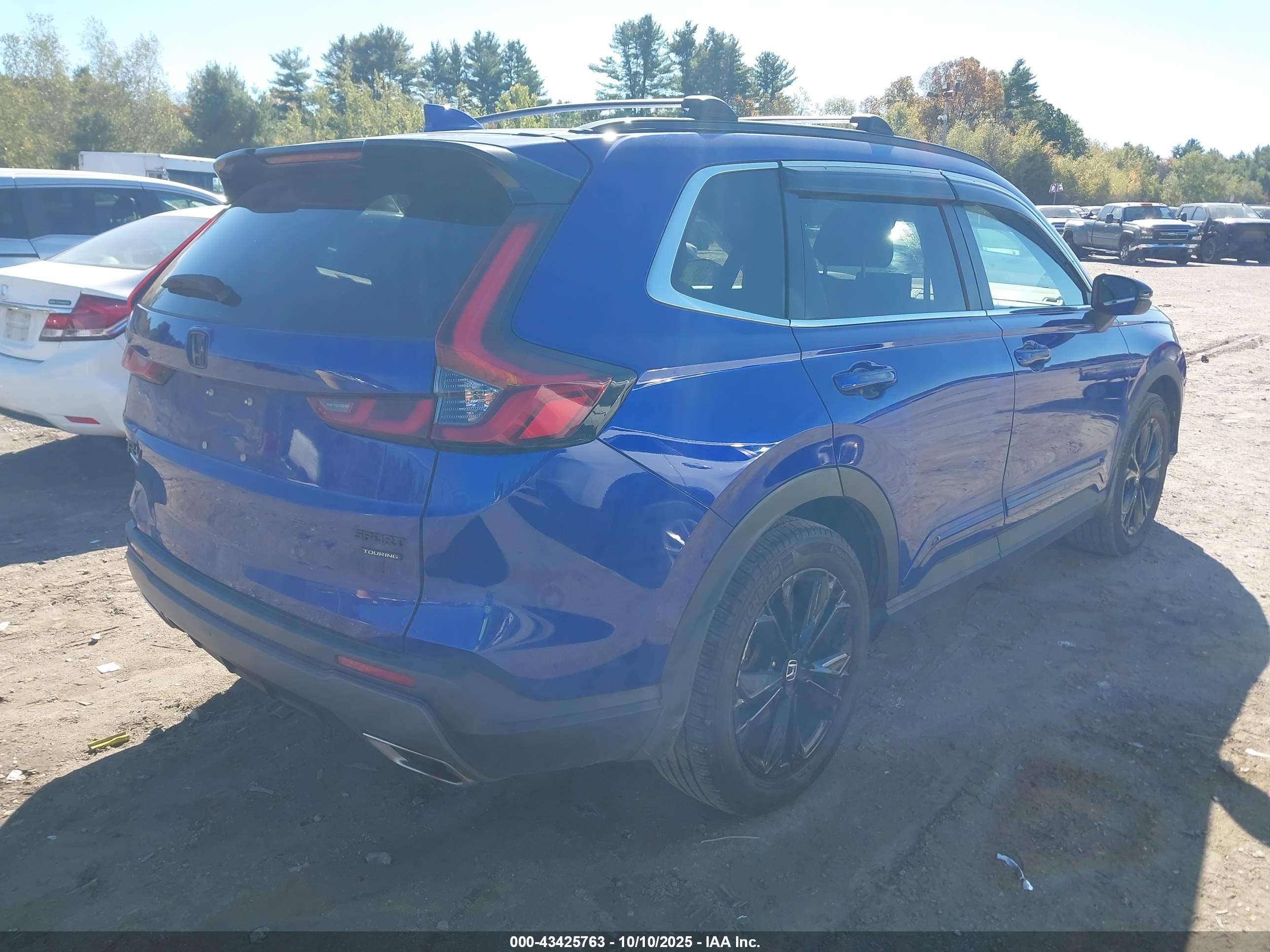 2023 Honda Cr-v Hybrid Sport Touring Blue vin: 7FARS6H97PE037263