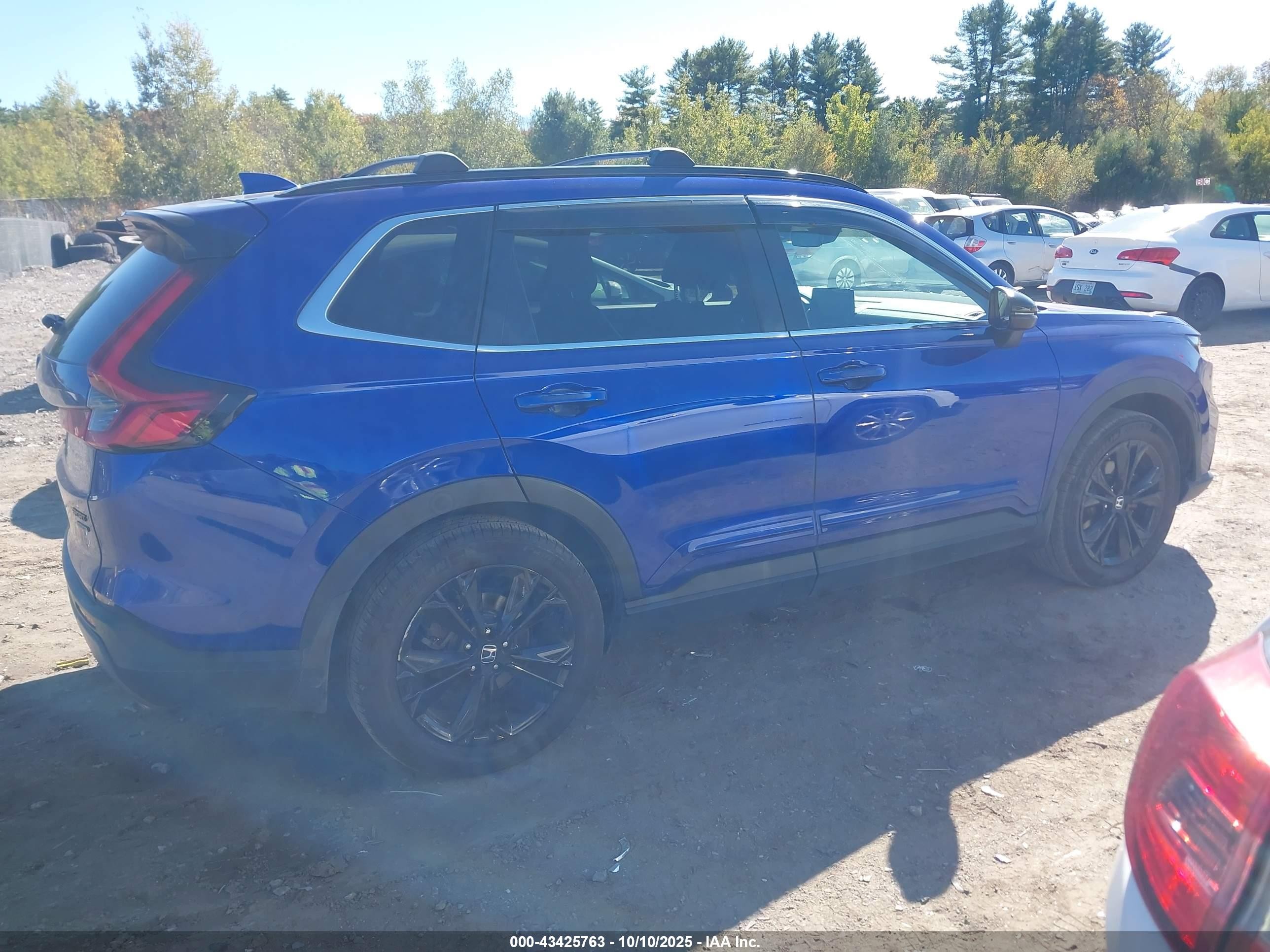 2023 Honda Cr-v Hybrid Sport Touring Blue vin: 7FARS6H97PE037263