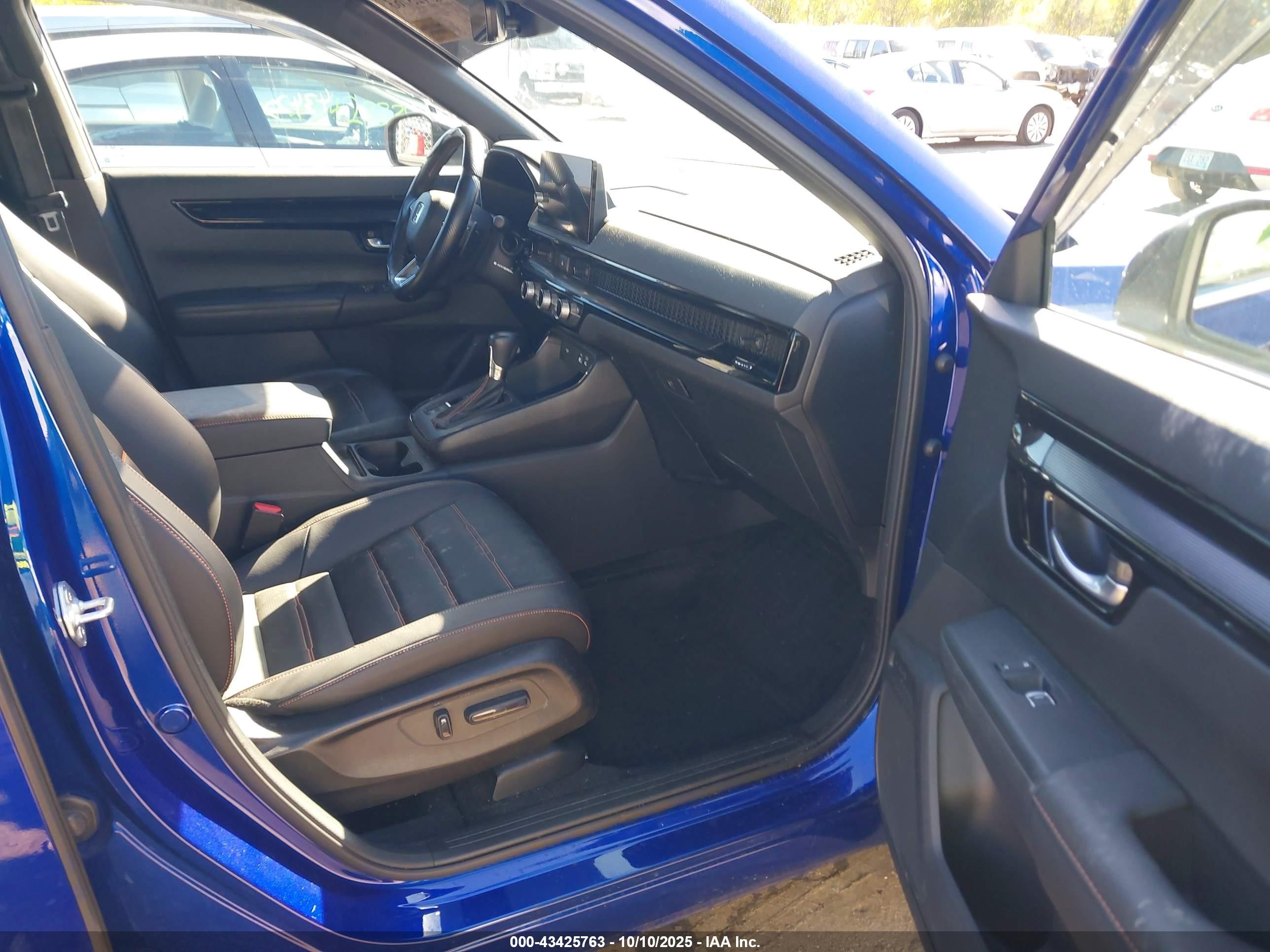 2023 Honda Cr-v Hybrid Sport Touring Blue vin: 7FARS6H97PE037263