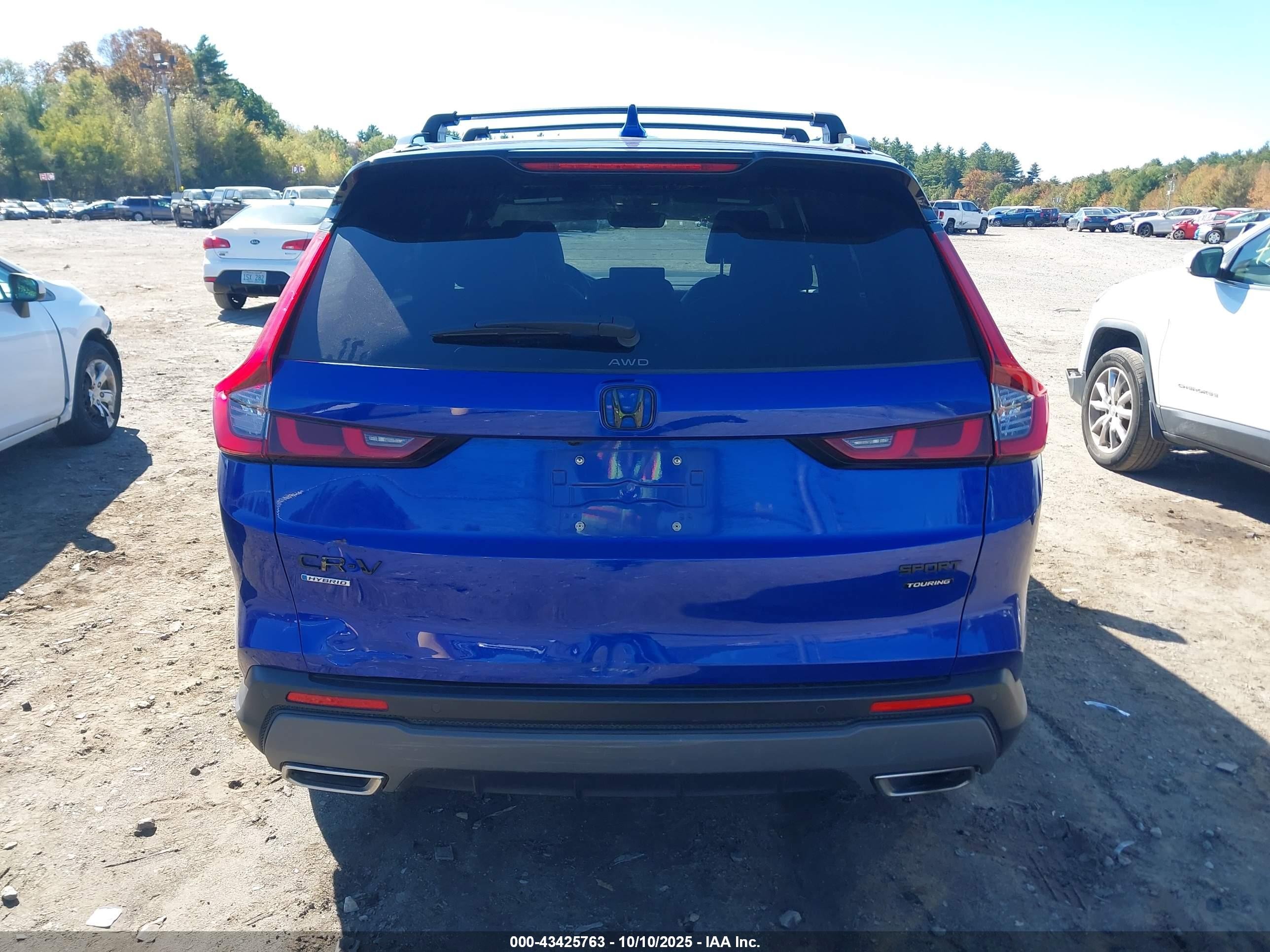 2023 Honda Cr-v Hybrid Sport Touring Blue vin: 7FARS6H97PE037263