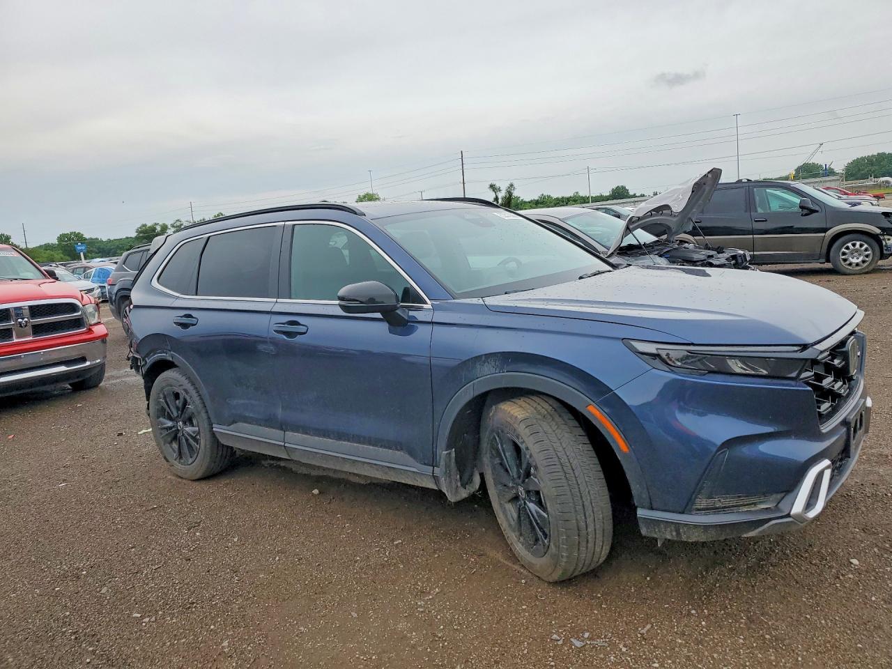 2024 Honda Cr-v Sport Touring Blue vin: 7FARS6H98RE006767