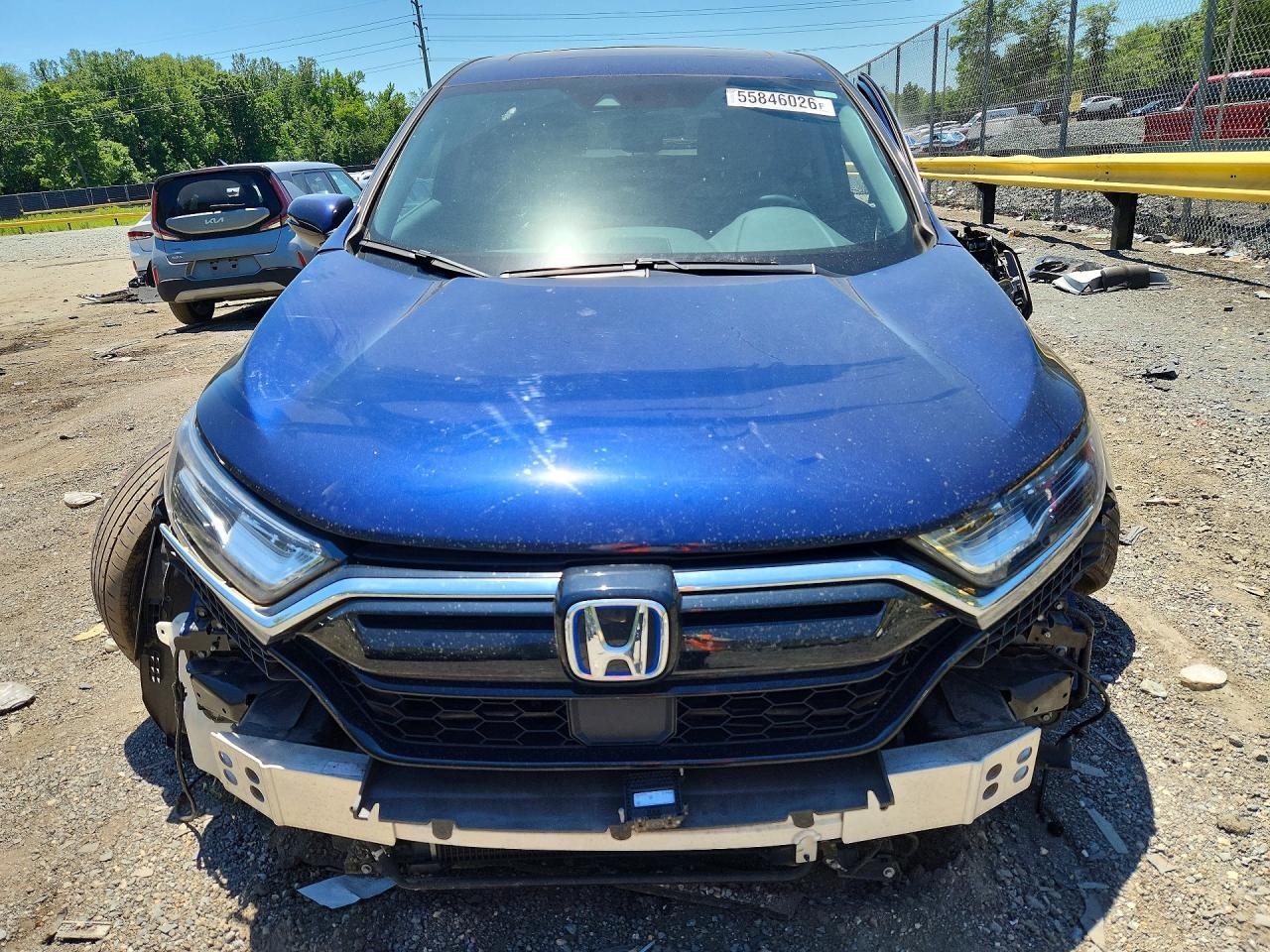 2020 Honda Cr-v Ex Blue vin: 7FART6H55LE011989