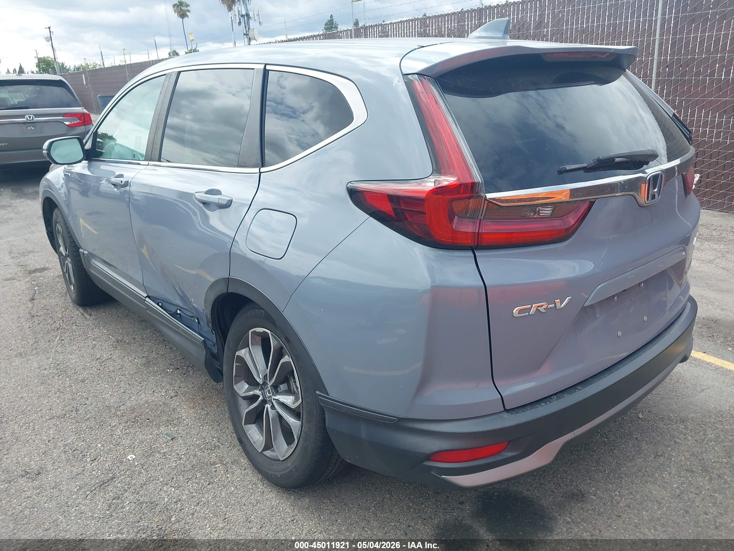2021 Honda Cr-v Hybrid Ex Gray vin: 7FART6H55ME017065