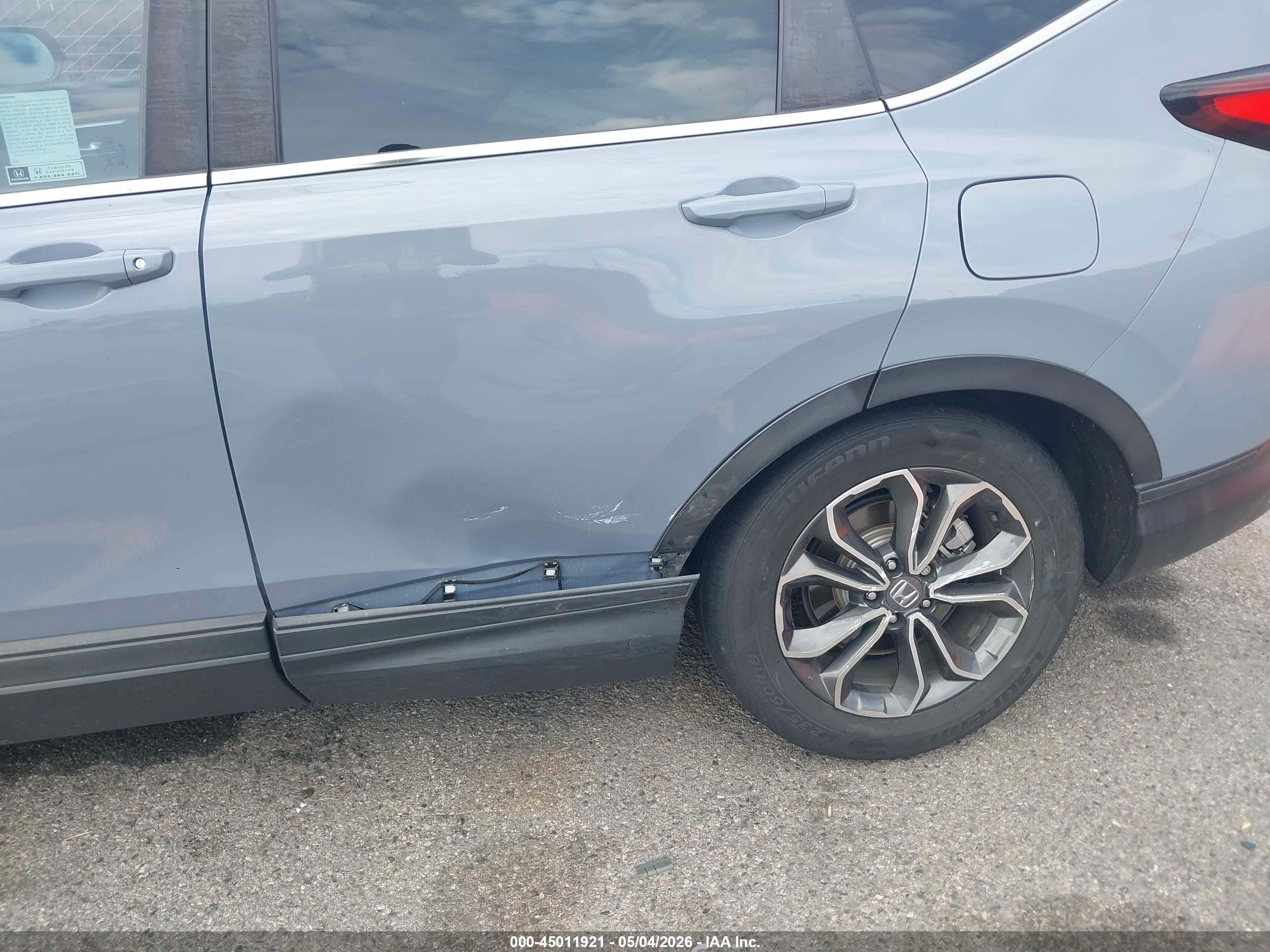 2021 Honda Cr-v Hybrid Ex Gray vin: 7FART6H55ME017065
