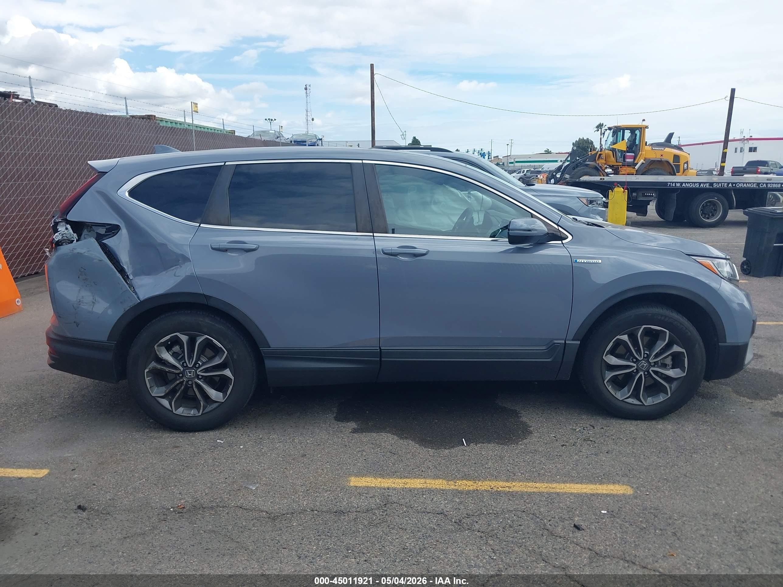 2021 Honda Cr-v Hybrid Ex Gray vin: 7FART6H55ME017065