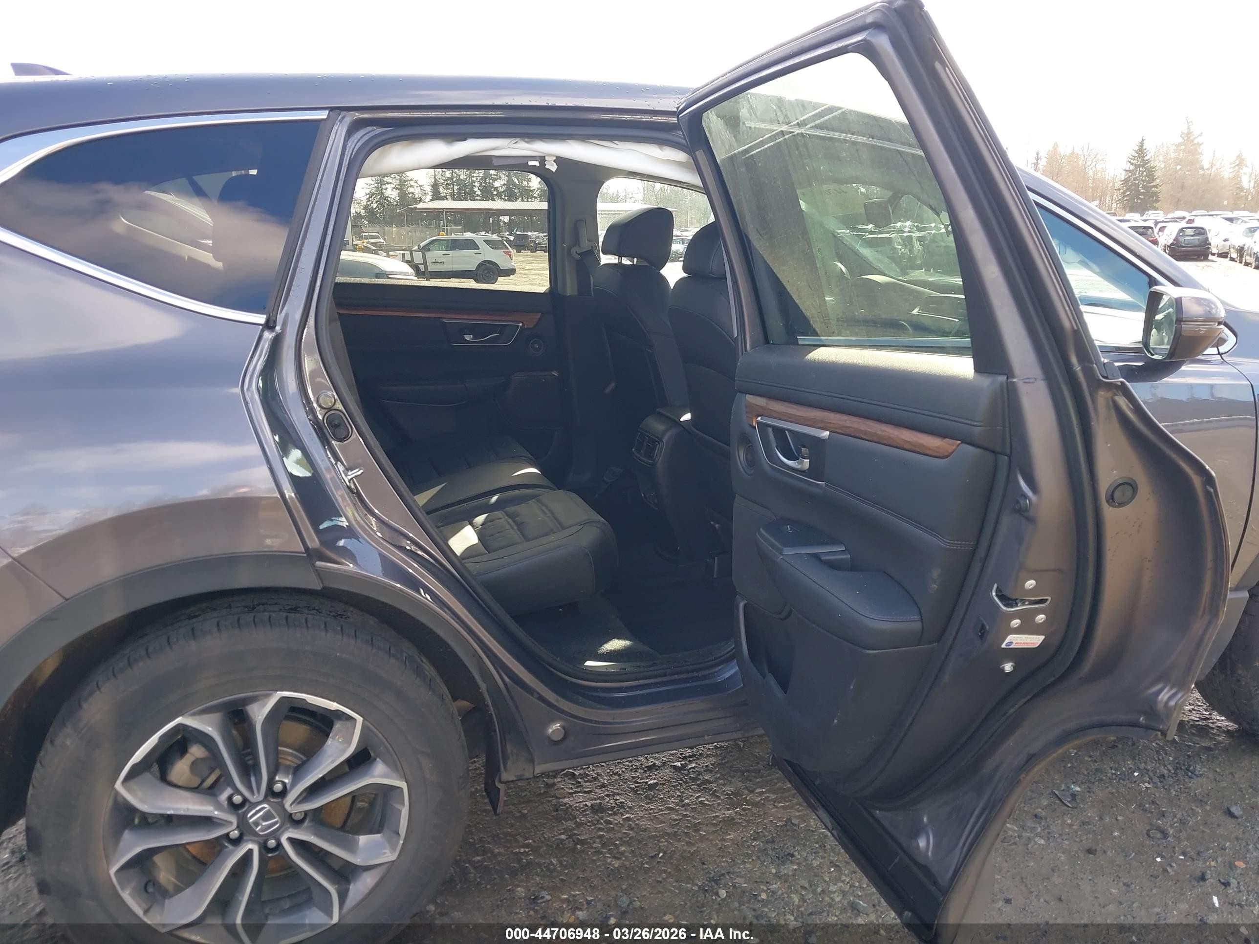 2020 Honda Cr-v Hybrid Ex-l Gray vin: 7FART6H83LE014609