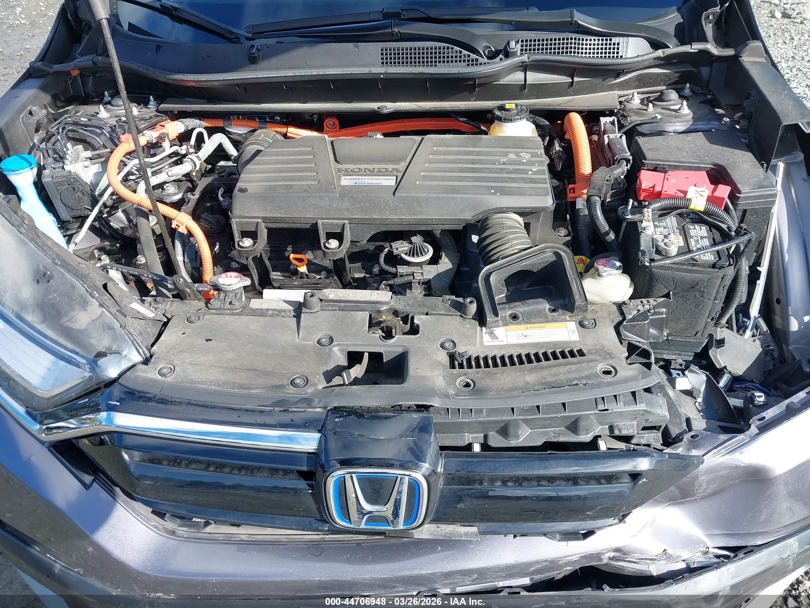 2020 Honda Cr-v Hybrid Ex-l Gray vin: 7FART6H83LE014609