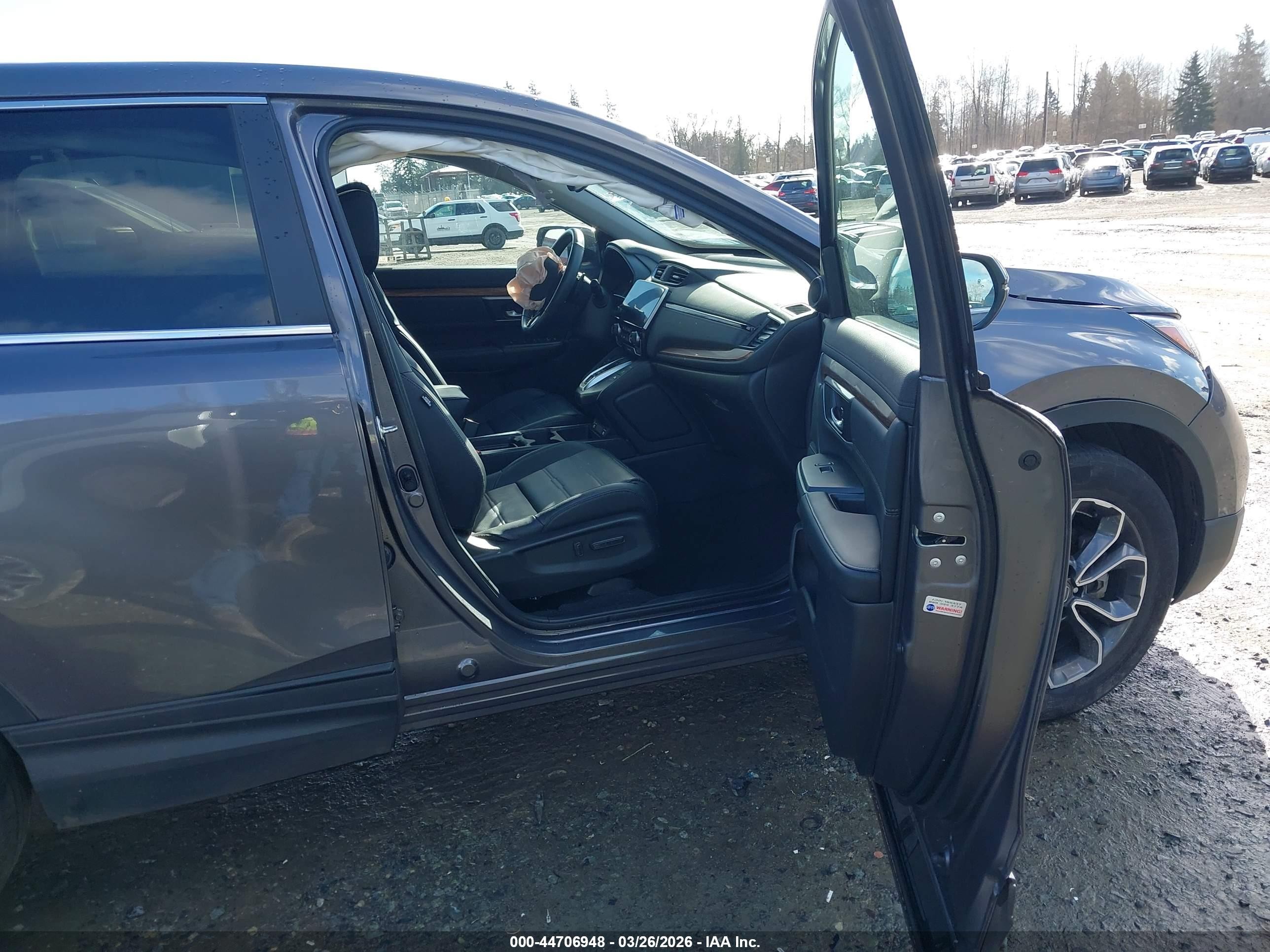 2020 Honda Cr-v Hybrid Ex-l Gray vin: 7FART6H83LE014609