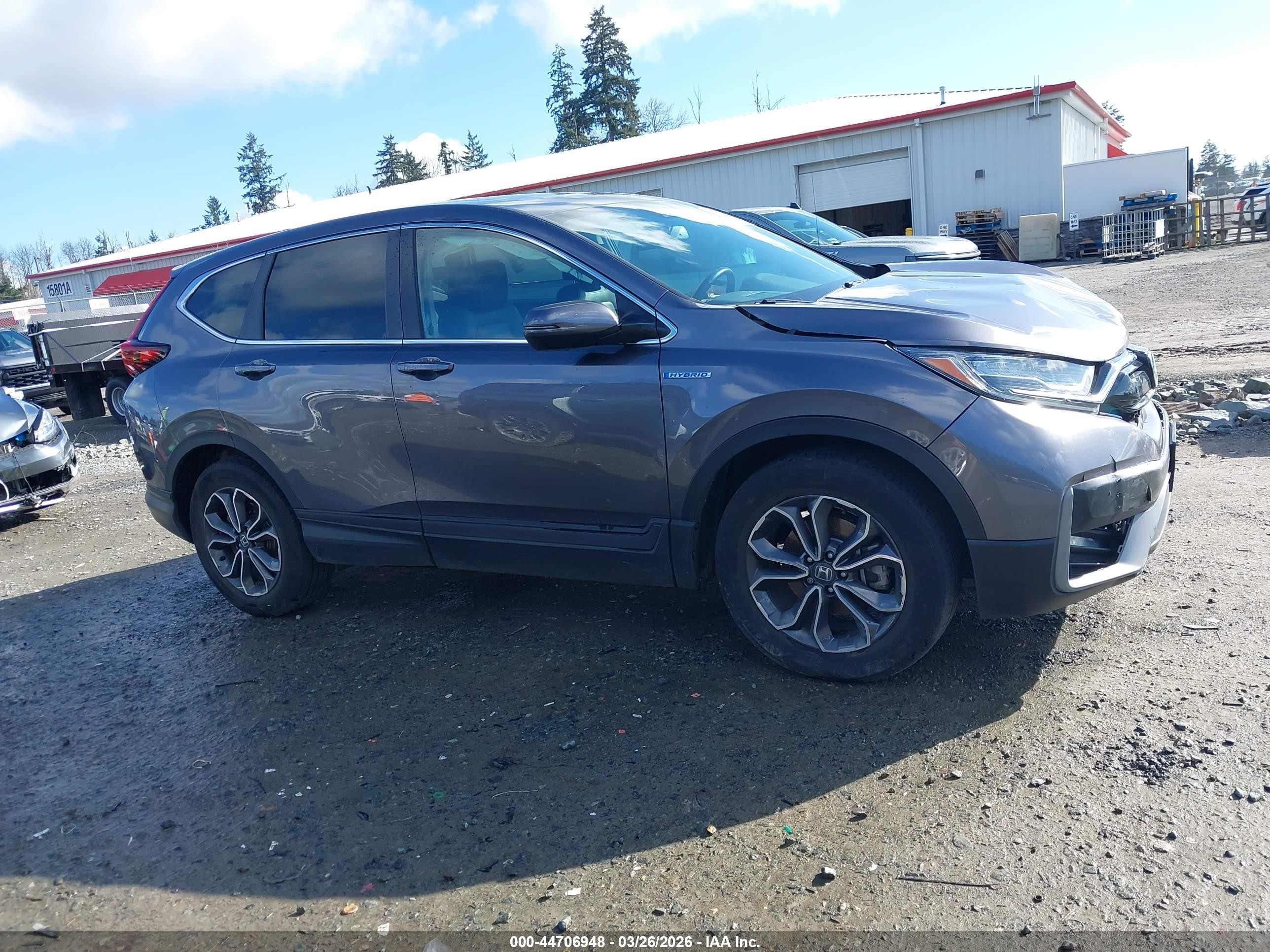 2020 Honda Cr-v Hybrid Ex-l Gray vin: 7FART6H83LE014609