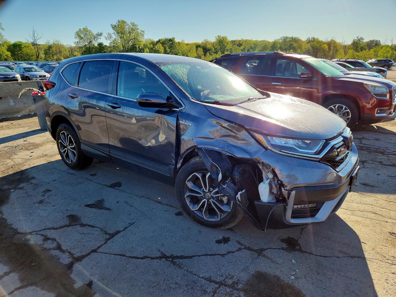 2021 Honda Cr-v Exl Gray vin: 7FART6H86ME033446